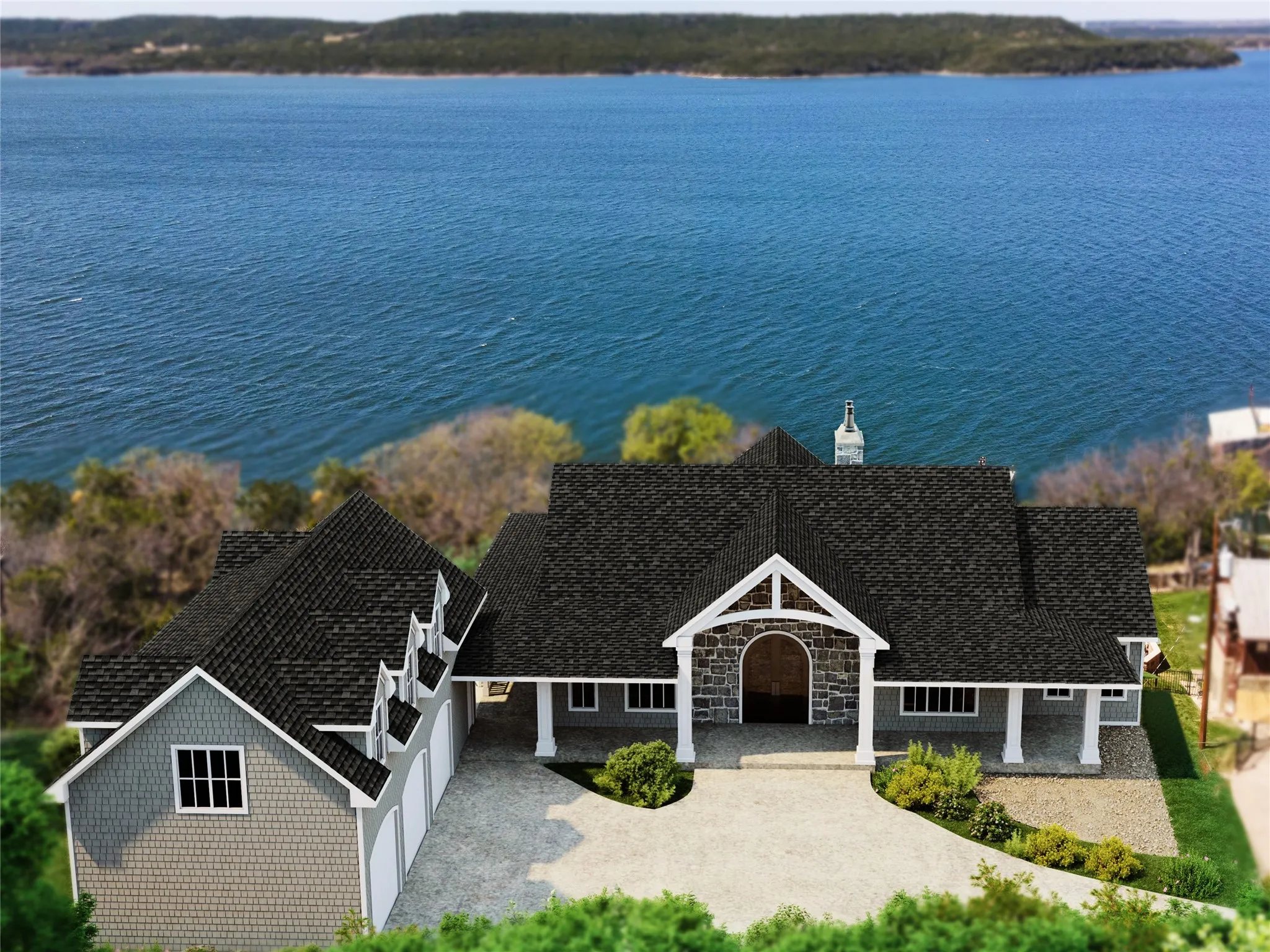 Single Family Residence For Sale in Palo Pinto County , 2441 Upper Burma Road, Possum Kingdom Lake, Texas 76449, 6 Bedroom, 8 Bathroom, 3 Garage spaces, 5,231 Sqft, built in 2026, New Construction - Incomplete, Price $4,400,000, mls#21207192, Real Estate Agent in Possum Kingdom Lake, Homes For Sale in Palo Pinto county, Homes For Sale in Possum Kingdom Lake, Realtor in Possum Kingdom Lake Texas, Real Estate Brokerage Independent Realty Texas, Luminita Cordes Realtor