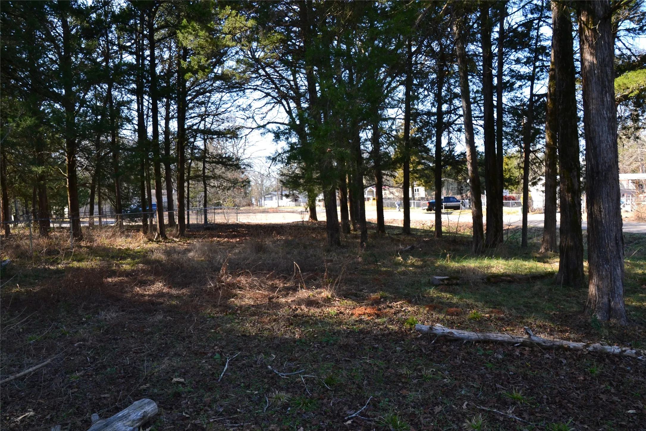 View of Lot 1 from RV hookup towards front of the lot