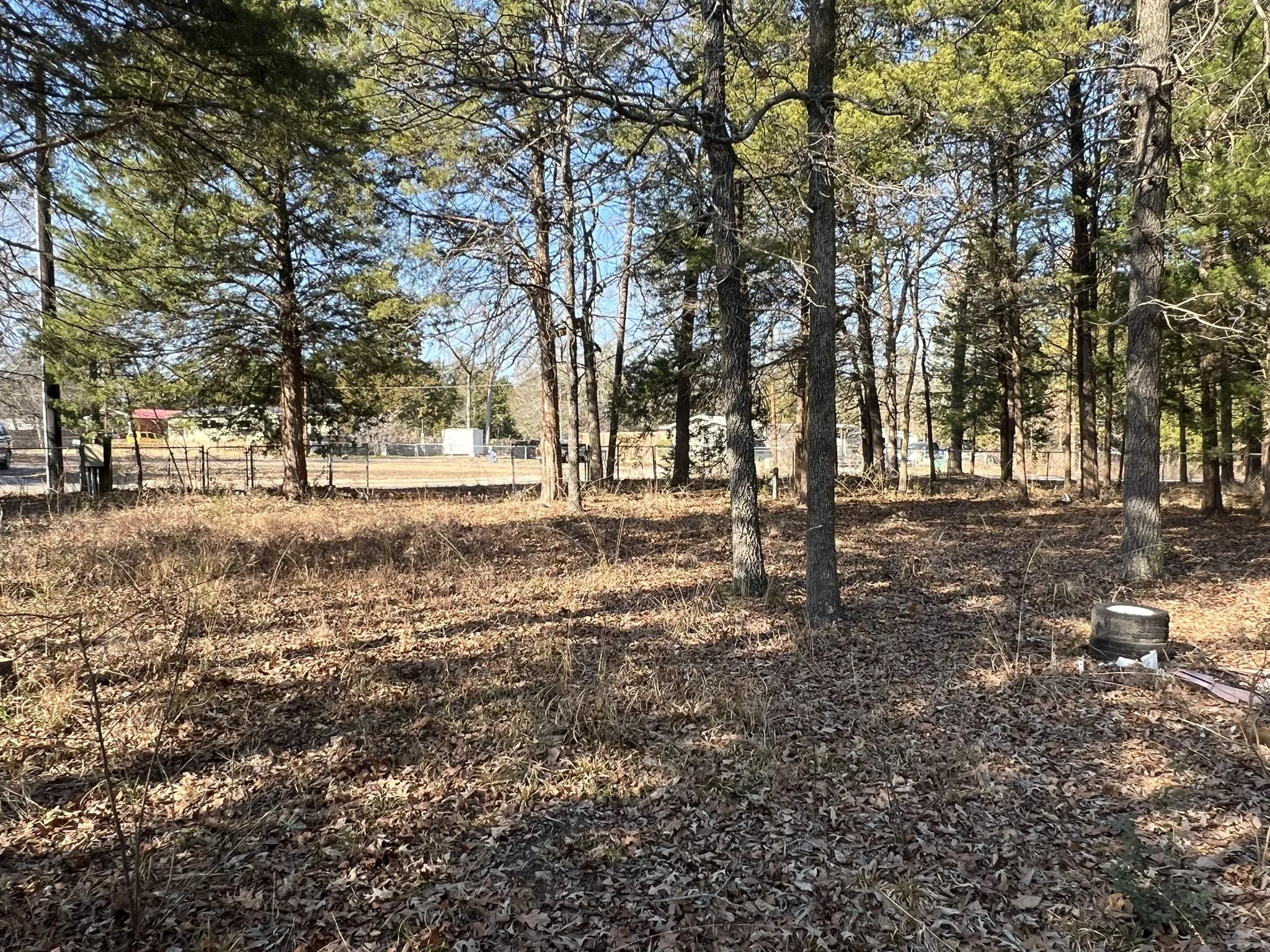 View from lot 2 looking towards u-shaped drive