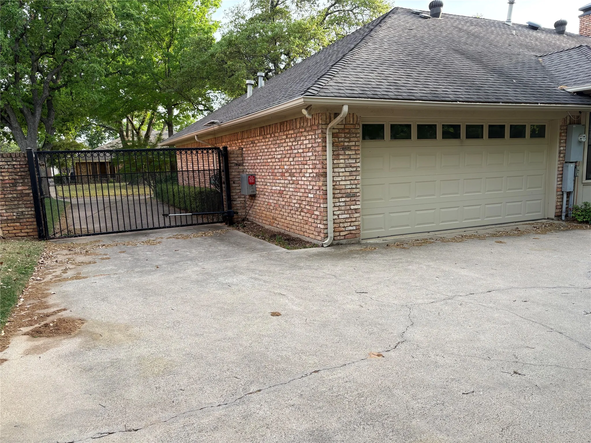 2 Car Garage plus Security Gate
