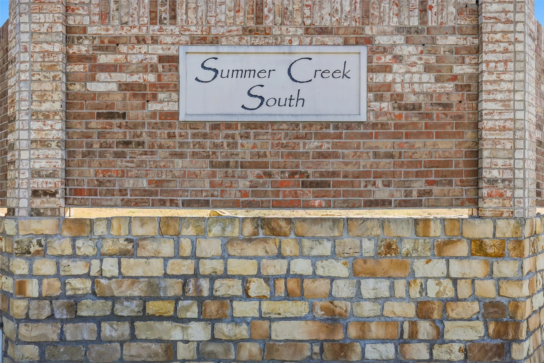 Exterior view of brick siding