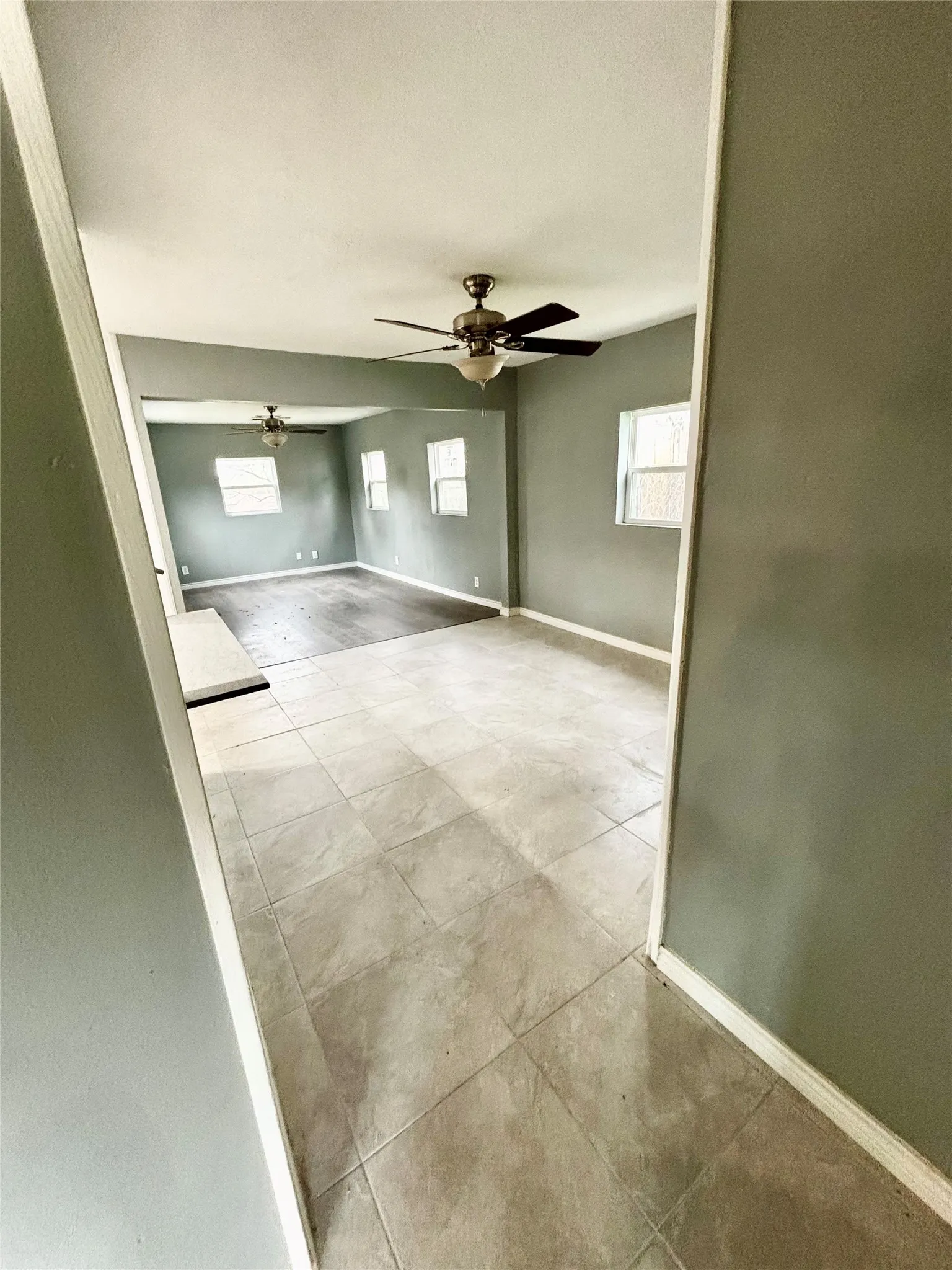 hallway leading into dining/sitting area