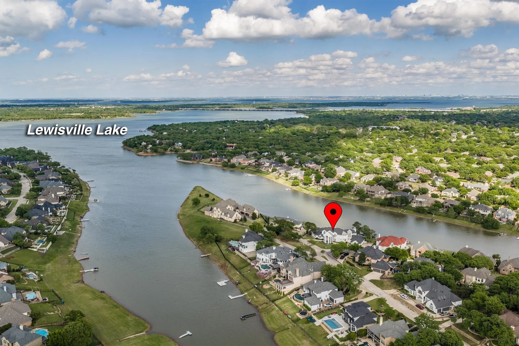 Enjoy the Lewisville Lake with +29k acres.
