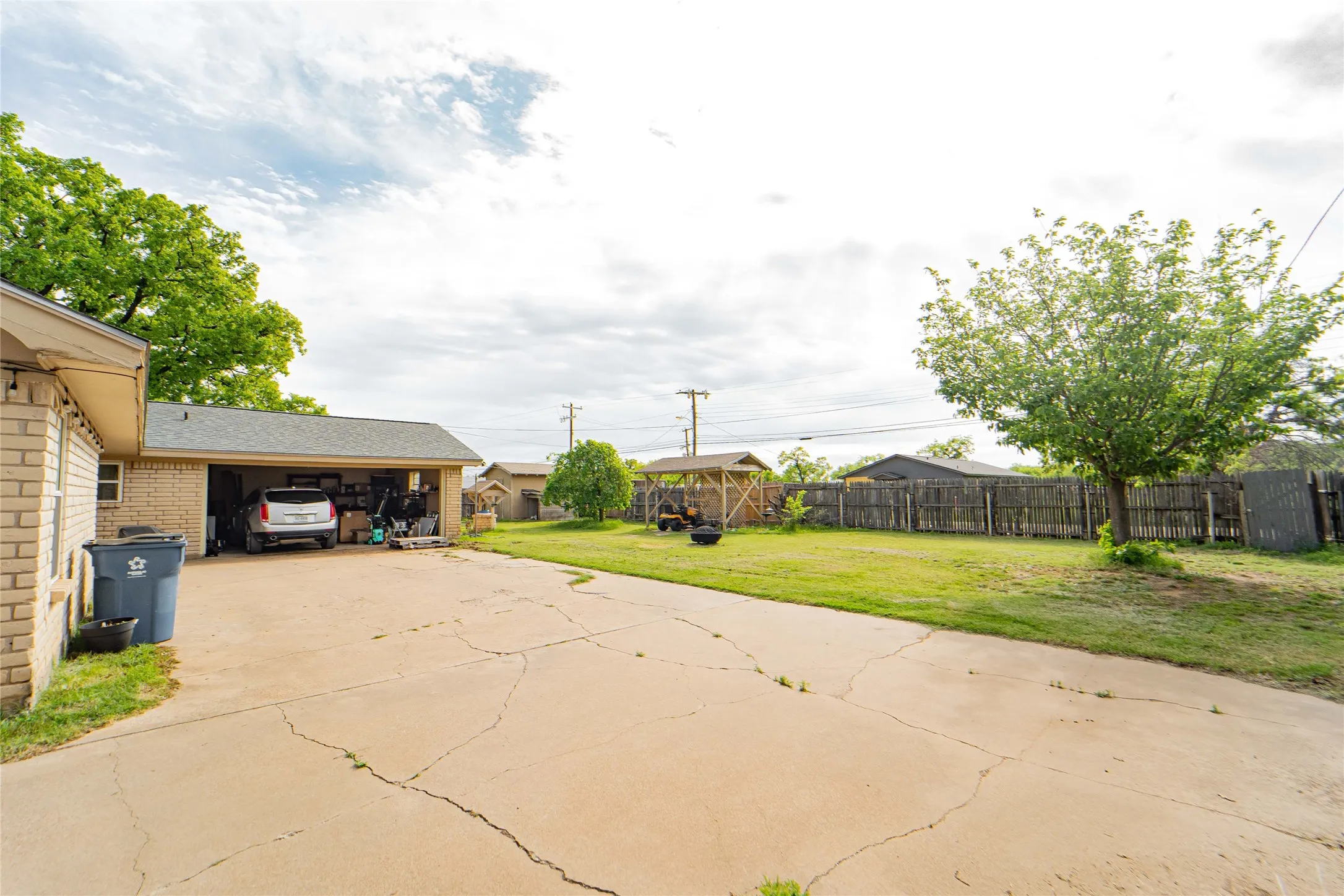 Attached garage