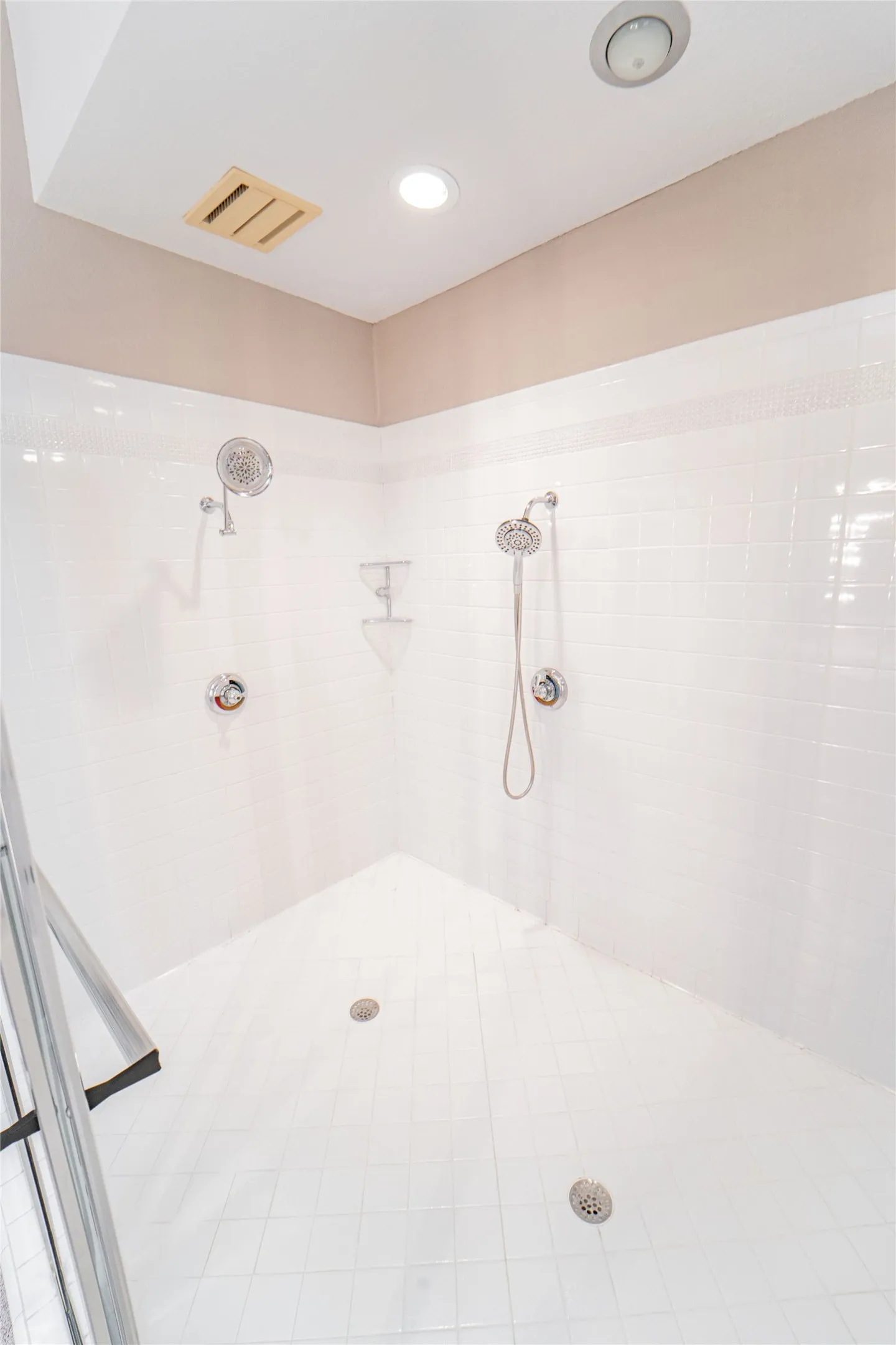 Bathroom with tiled shower