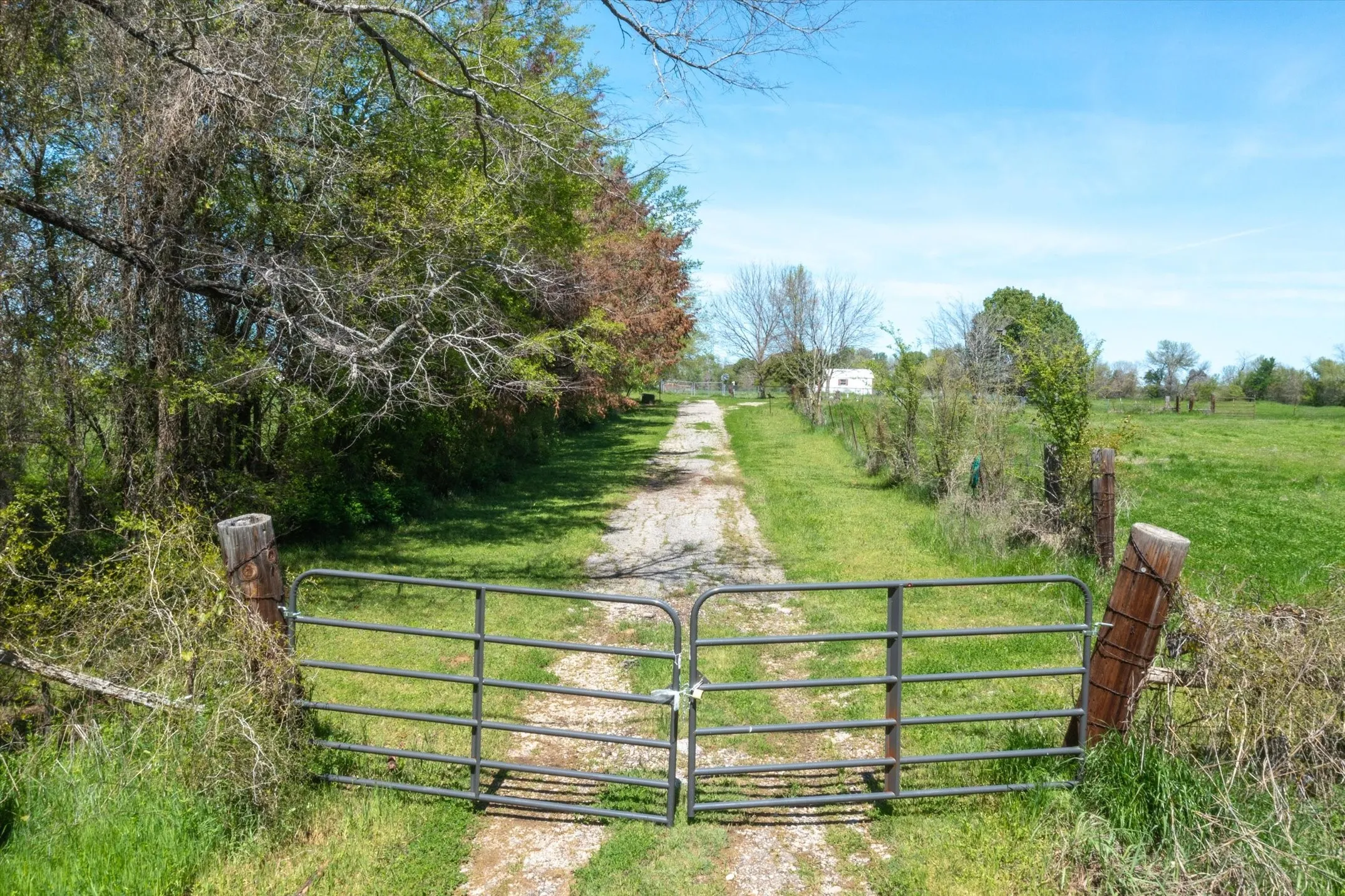 Gate at far west side of property