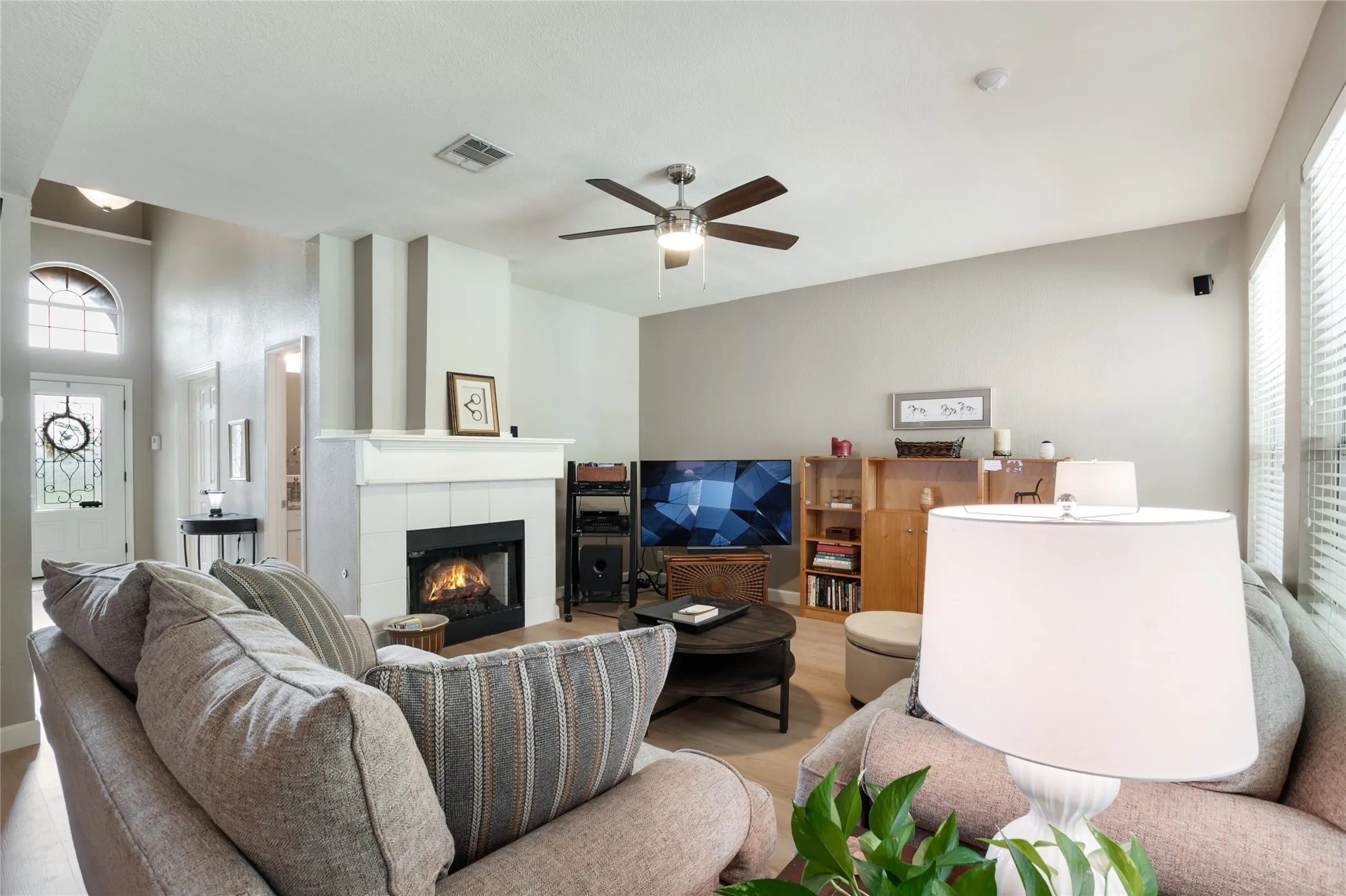 Fireplace in family room