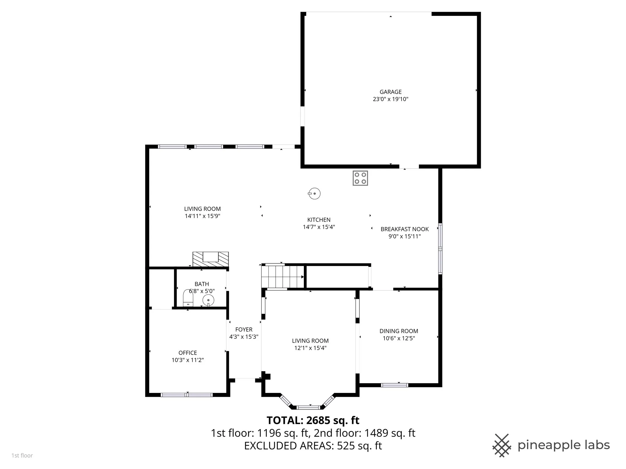View of property main floor plan