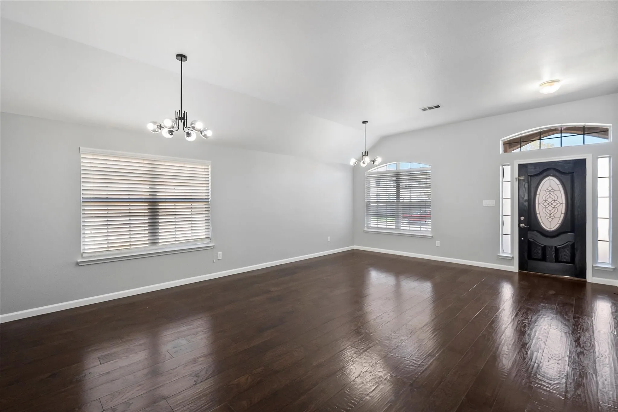 Front entry with flex or living area