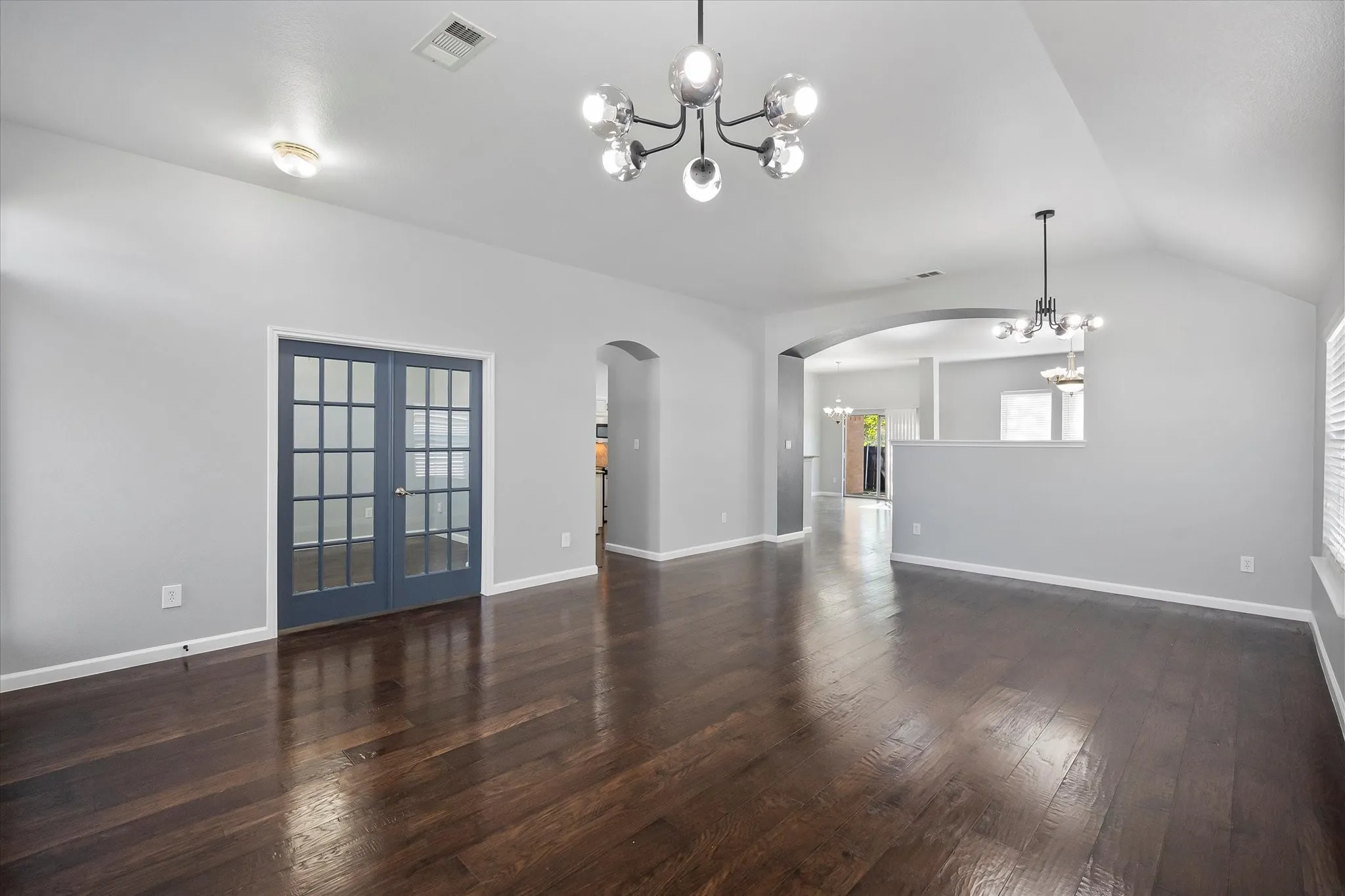 View of entire front area that includes a dining room