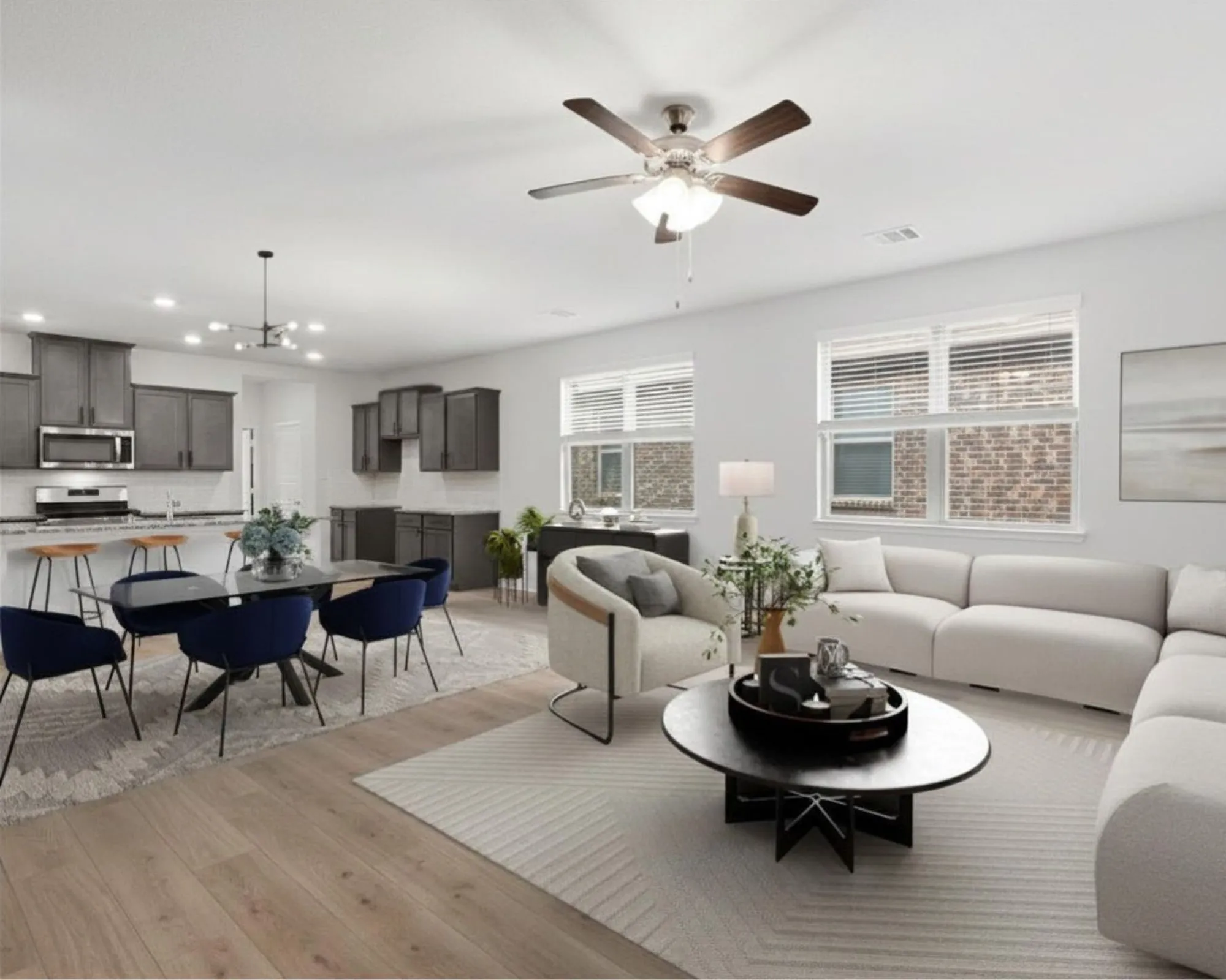 Bright and open-concept living space designed for comfortable everyday living and entertaining.