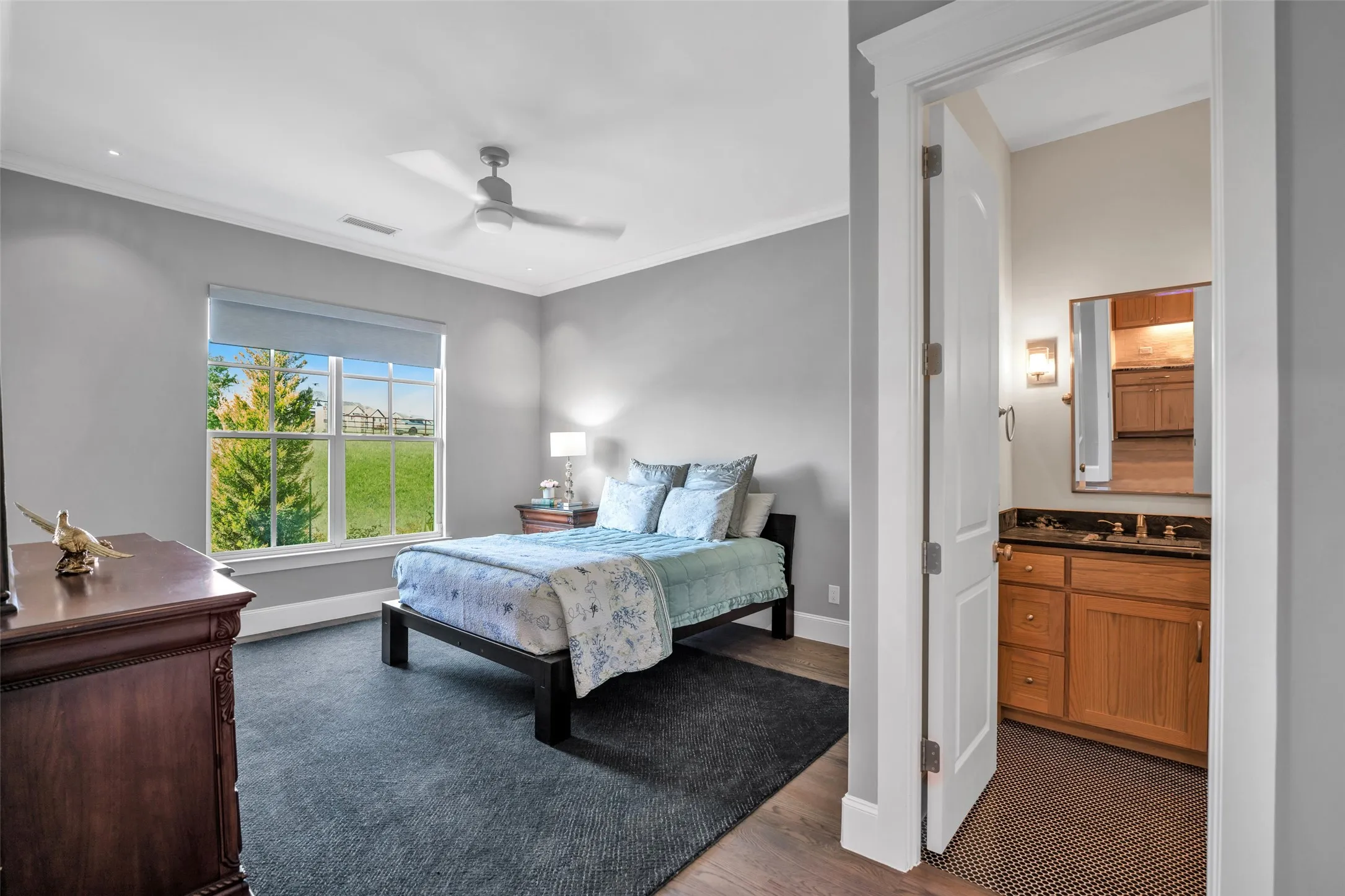 Secondary bedroom with ensuite bath.