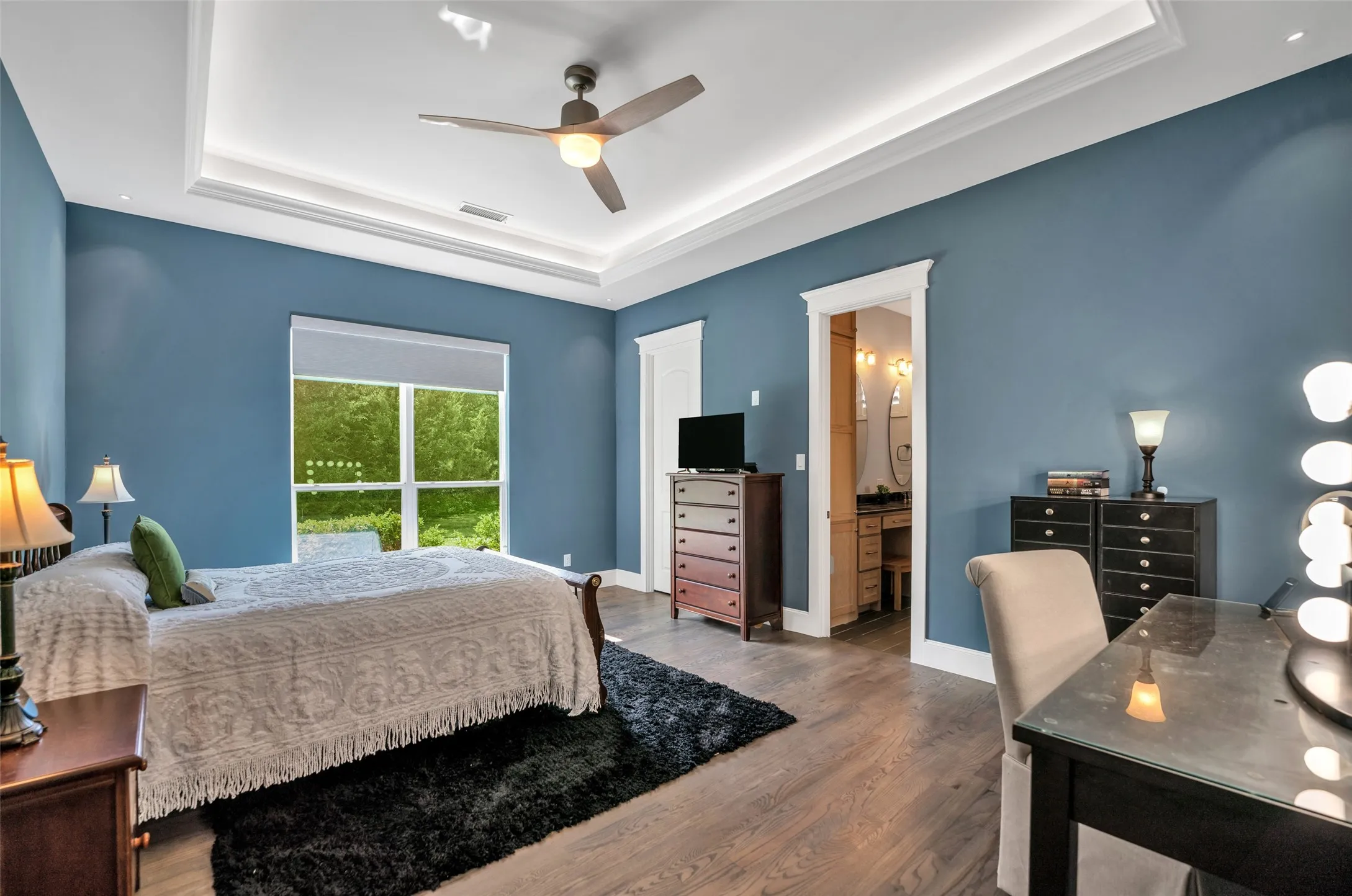 Secondary bedroom with Jack and Jill Bath.