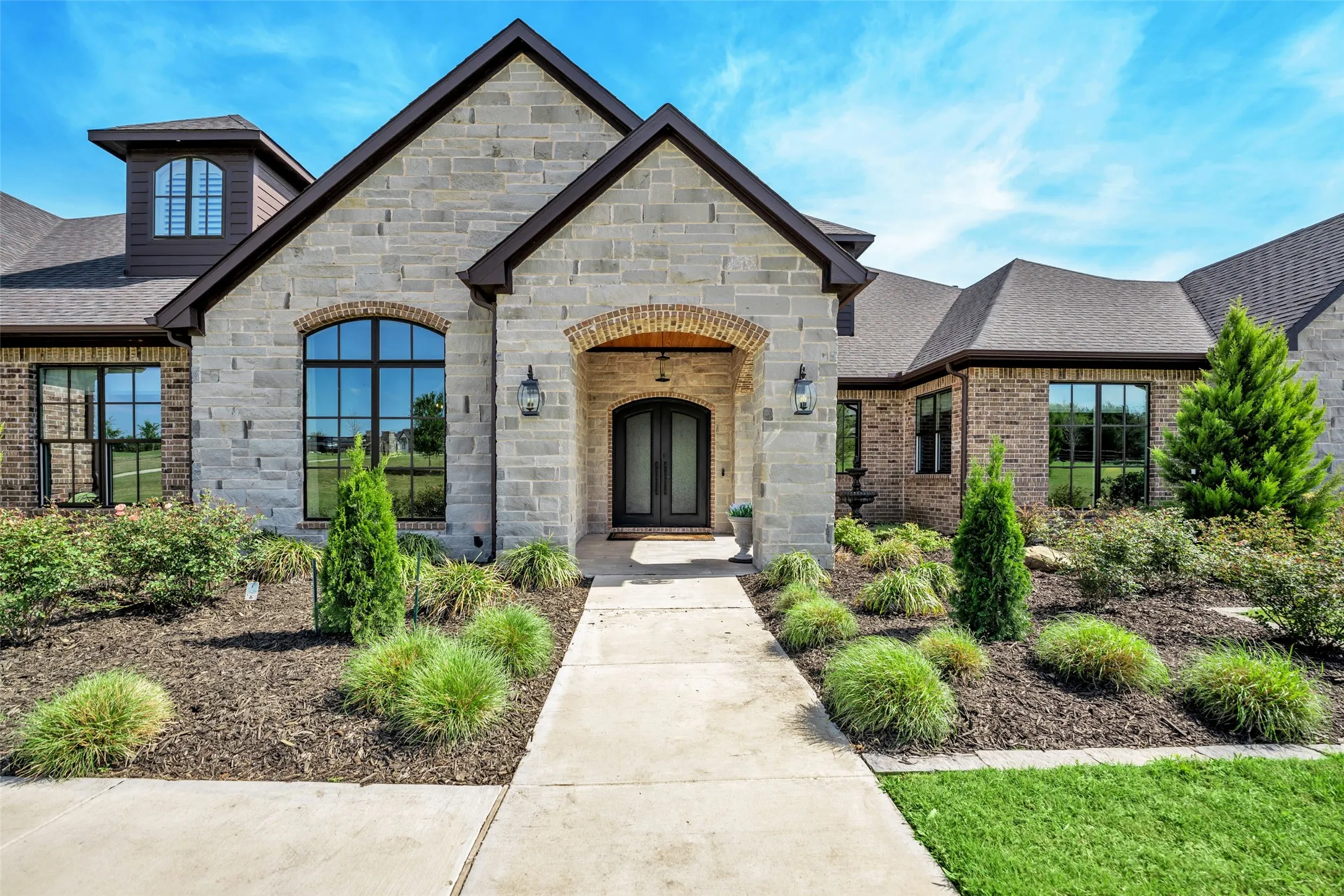 Striking front exterior.