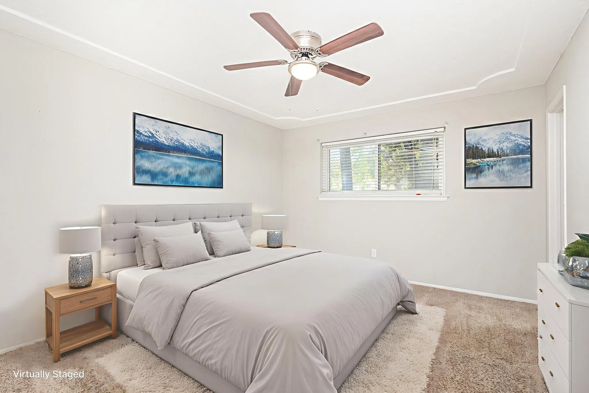 Virtually Staged primary bedroom