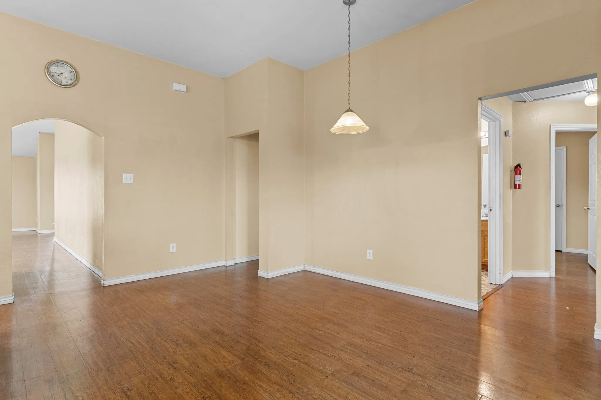 Back living and dining area