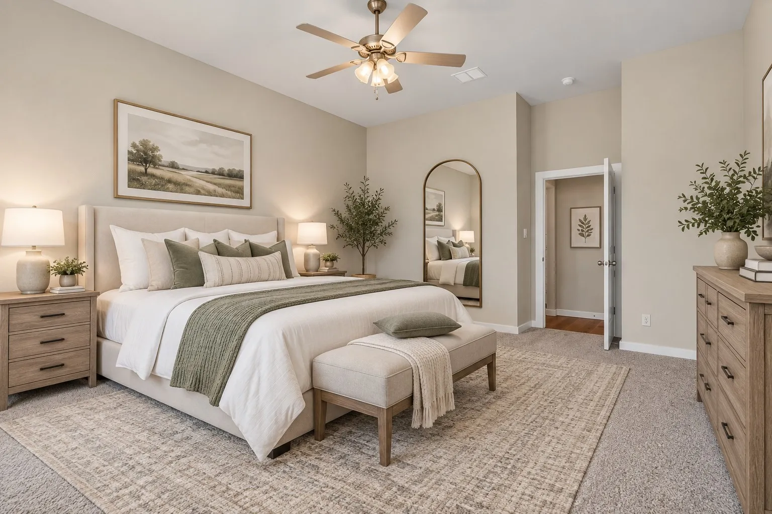 AI IMAGE OF PRIMARY BEDROOM STAGING