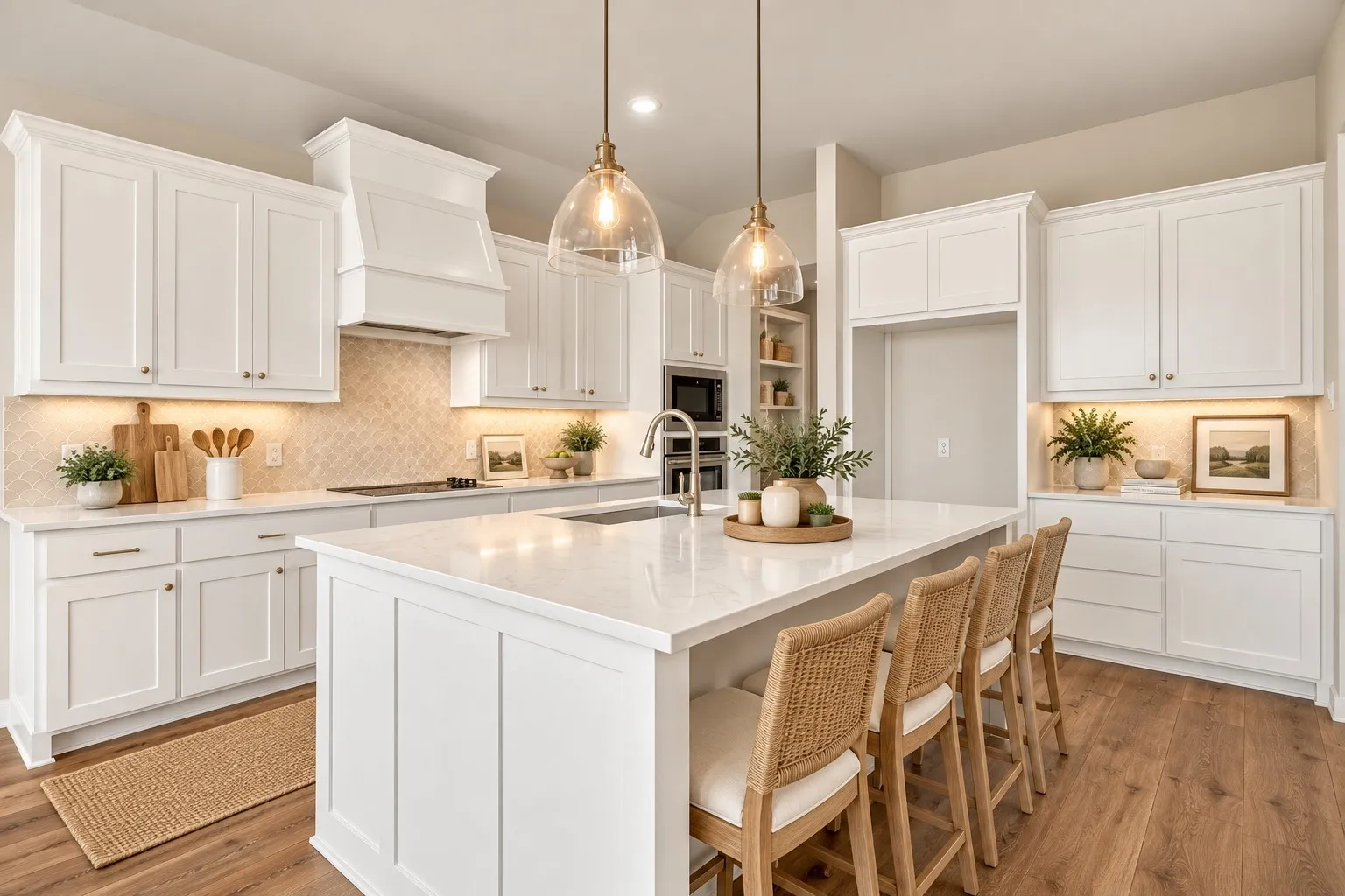 AI IMAGE of Kitchen - Under Cabinet Lighting Not Included but Can Be Added!