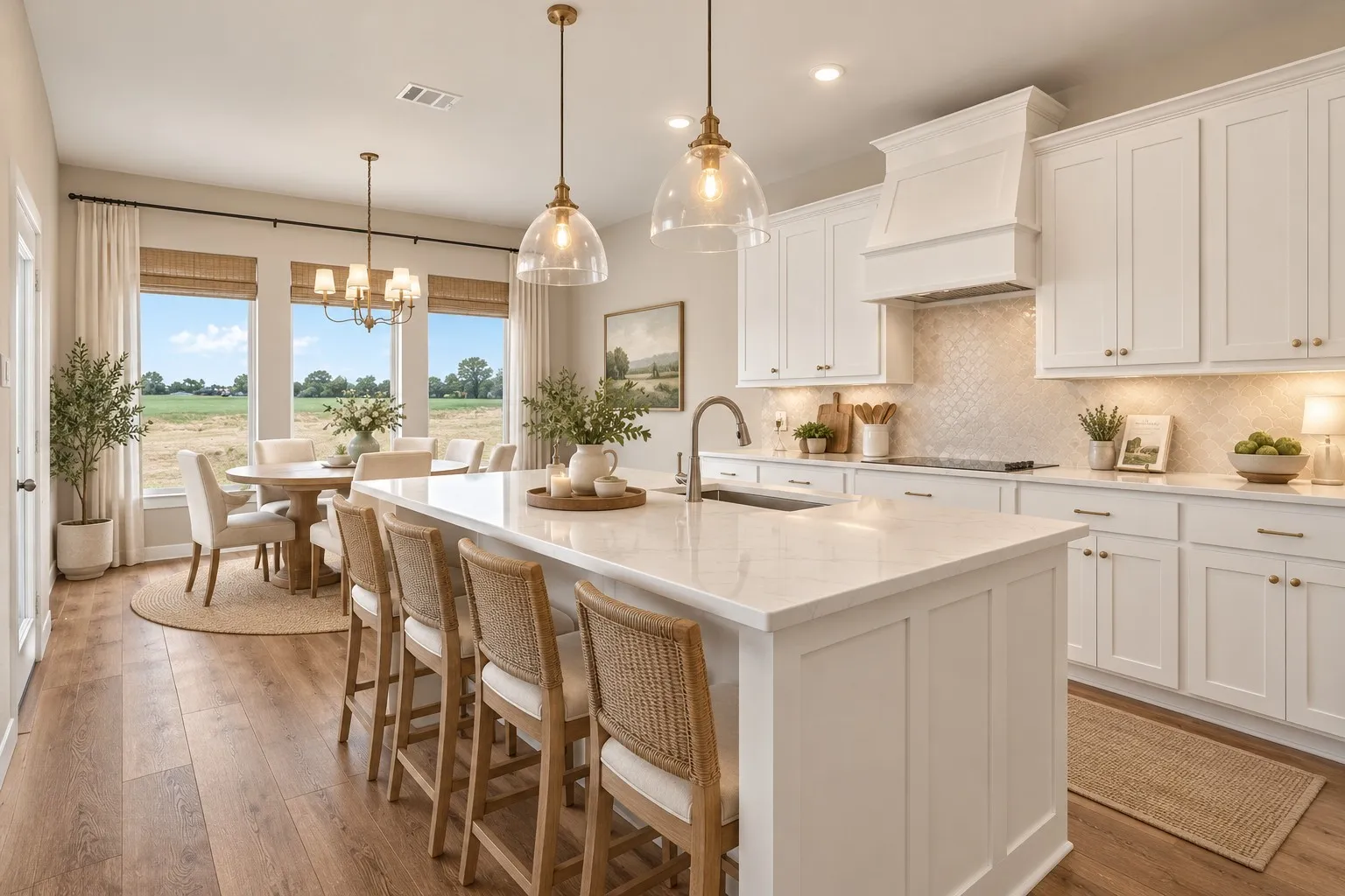 AI IMAGE OF KITCHEN - VIRTUALLY STAGED - Under Cabinet Lighting Not Included but CAN Be Added!