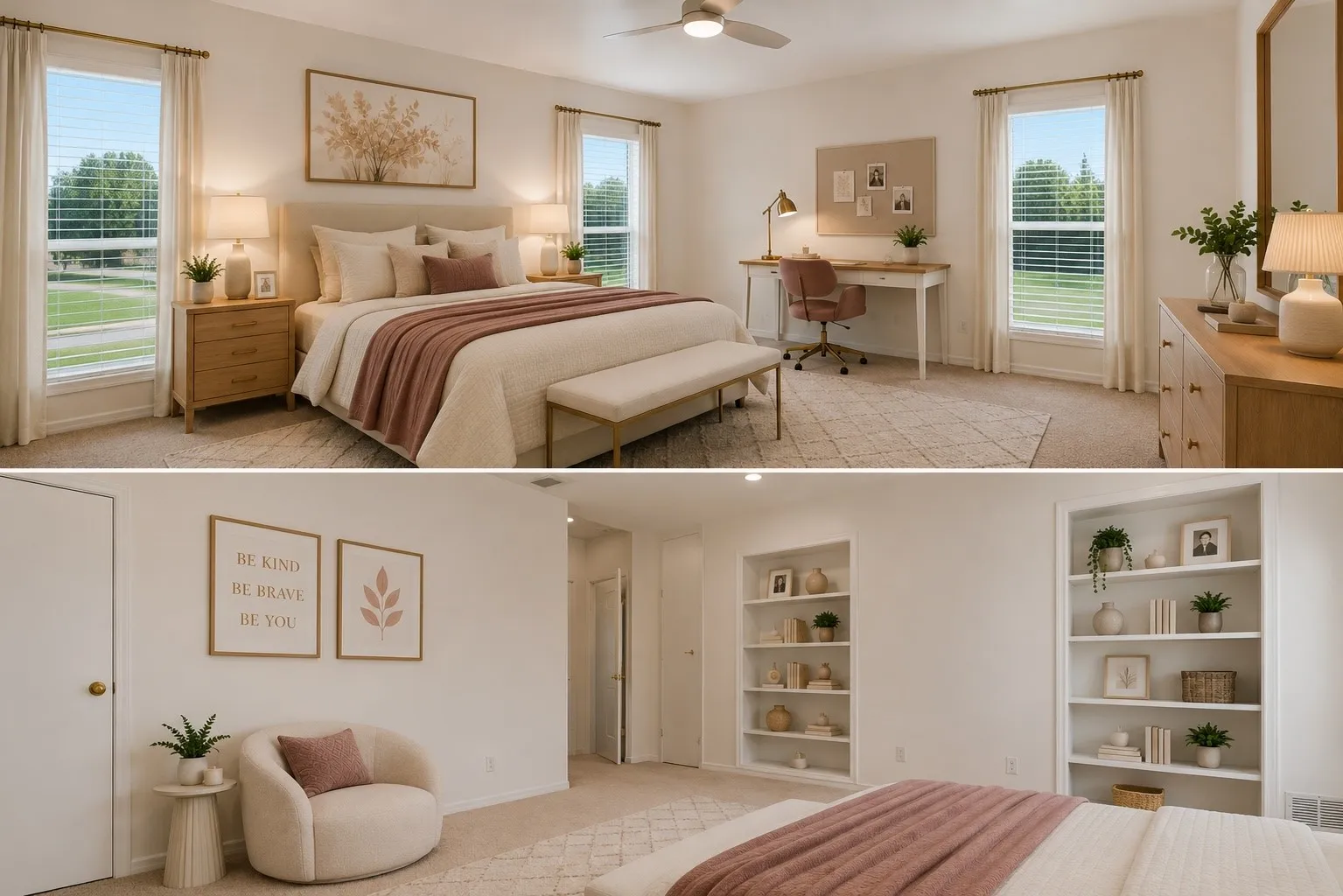Virtually Staged as a girls room or 2nd Primary upstairs. It has 2 walkin closets and ensuite bathroom