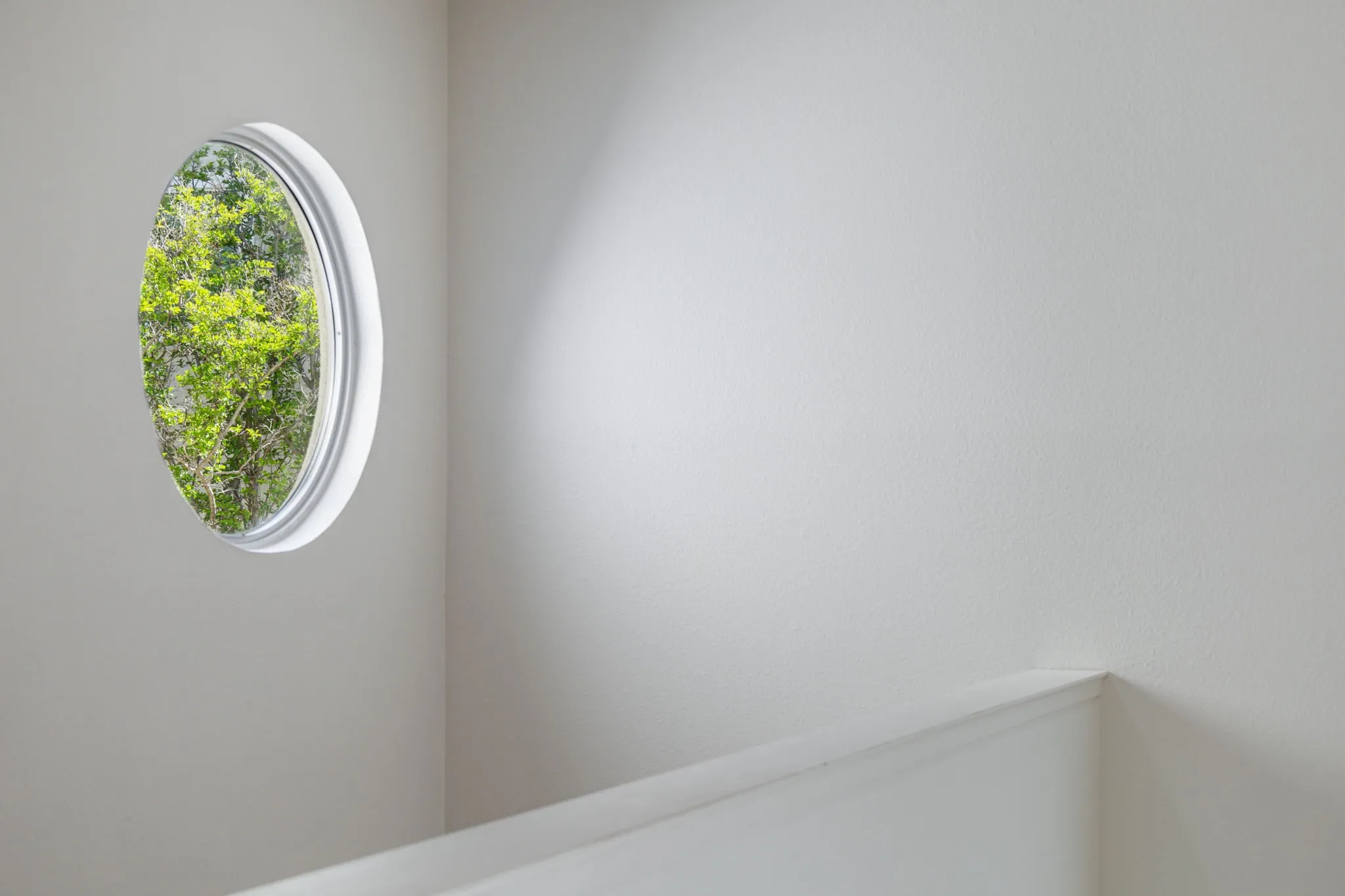 window in the loft area