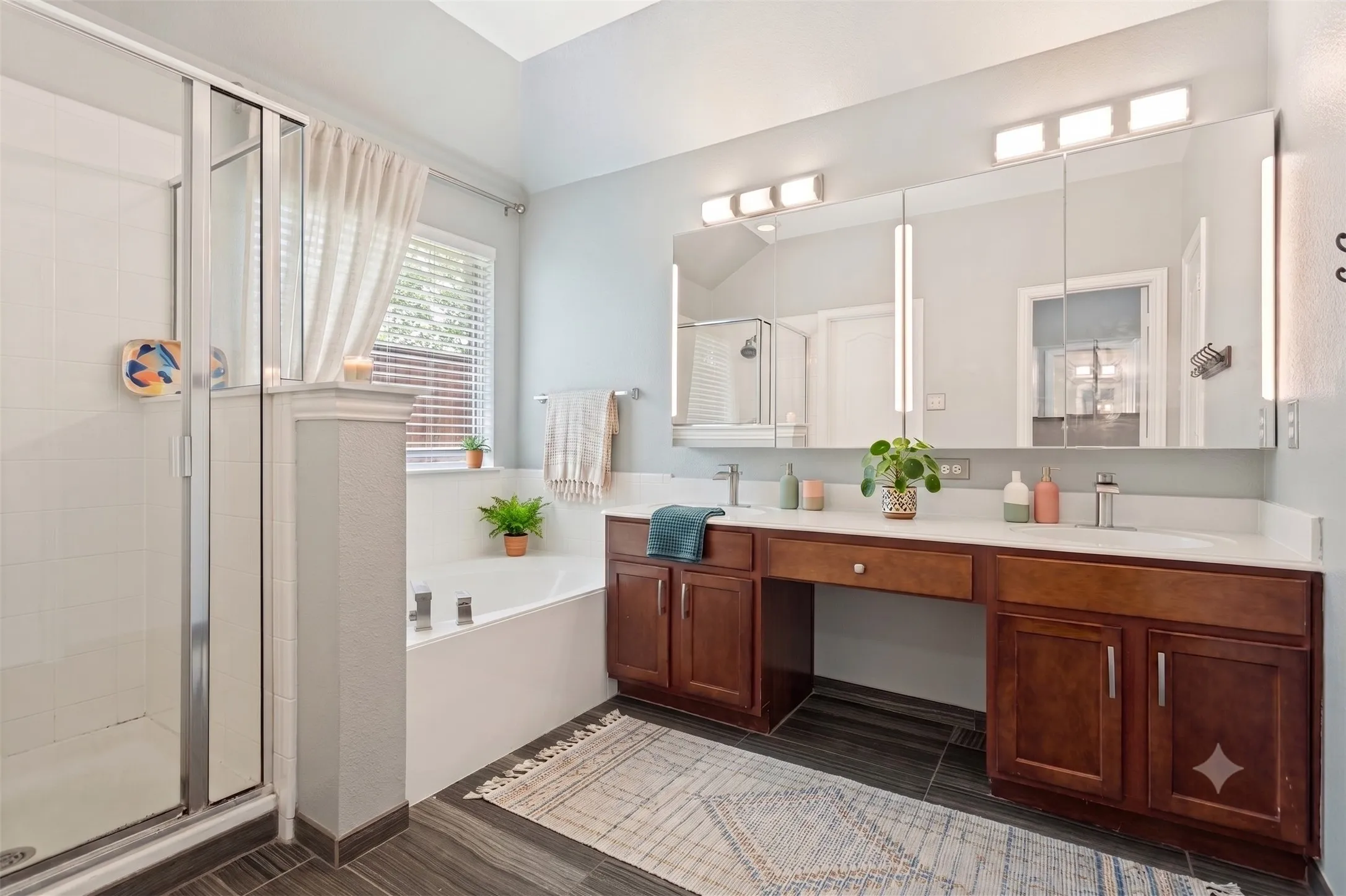Primary Suite Bathroom - Virtually Staged