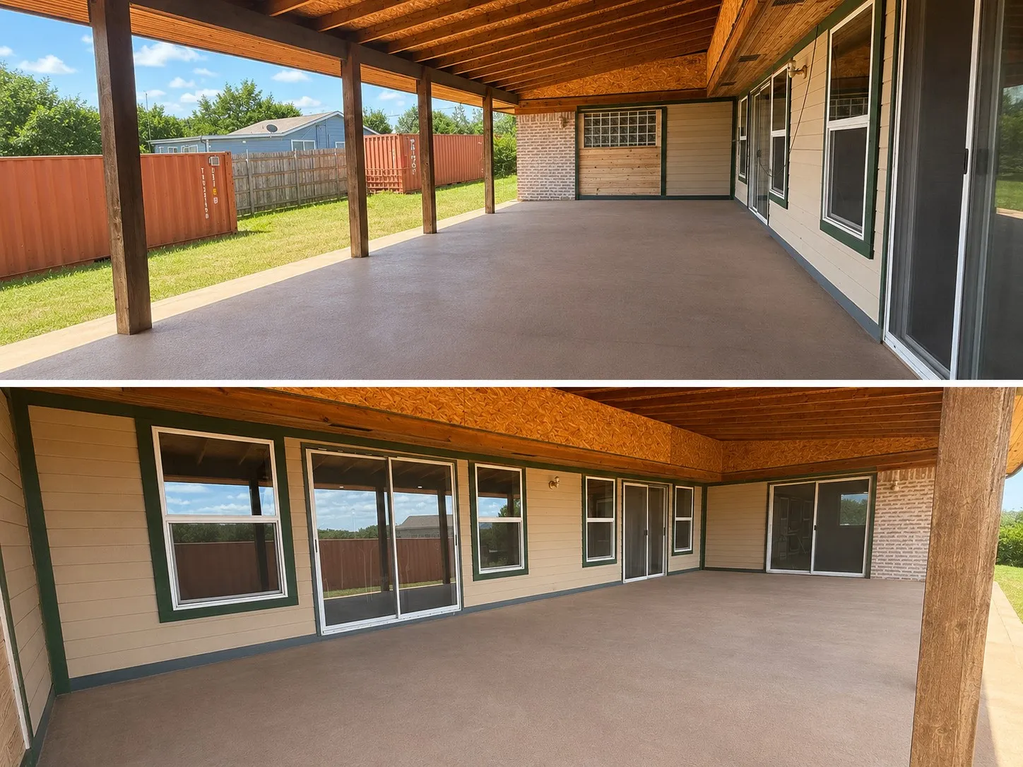 Side Patio (AI Enhanced / Object removal)