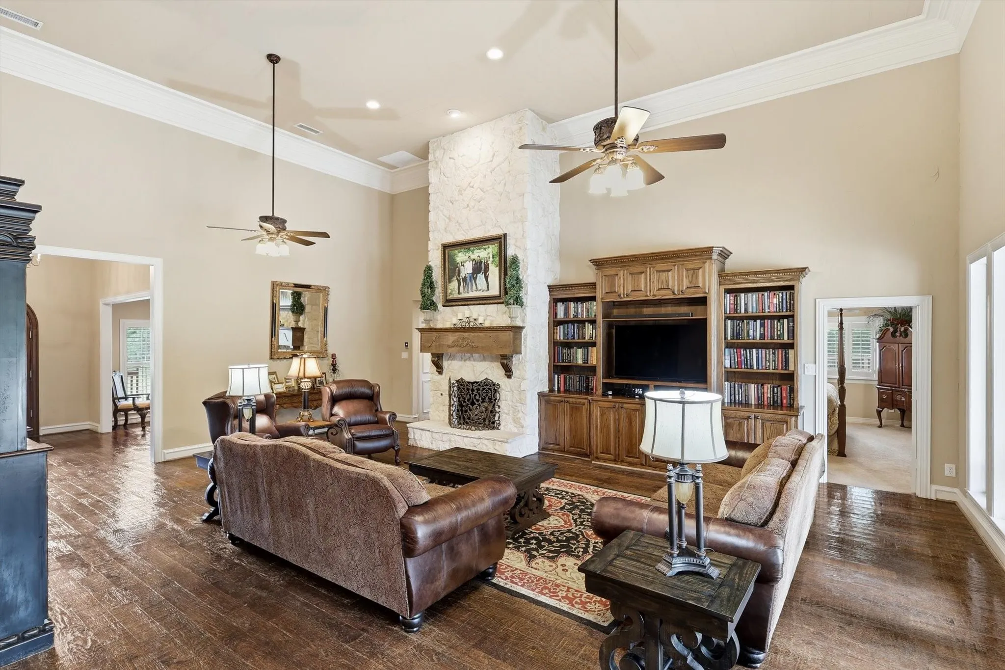 Huge family room.