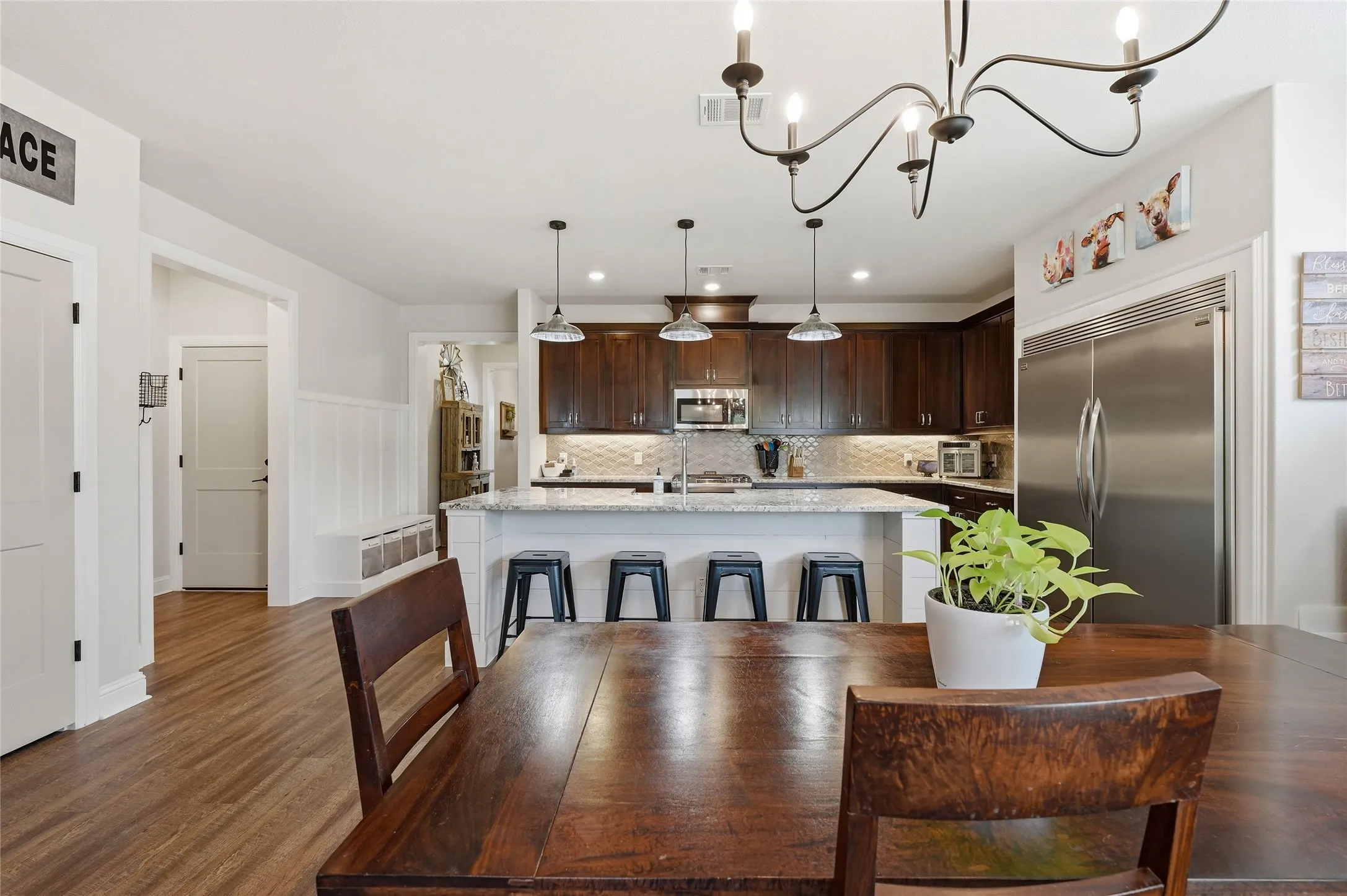 Open Concept Kitchen and Dining