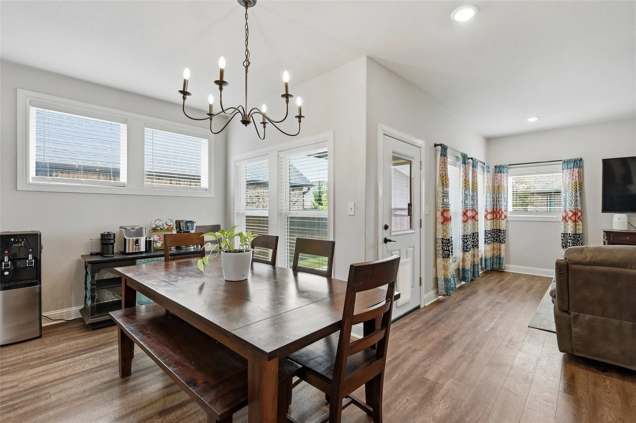 Spacious dining area not always found with open concept living