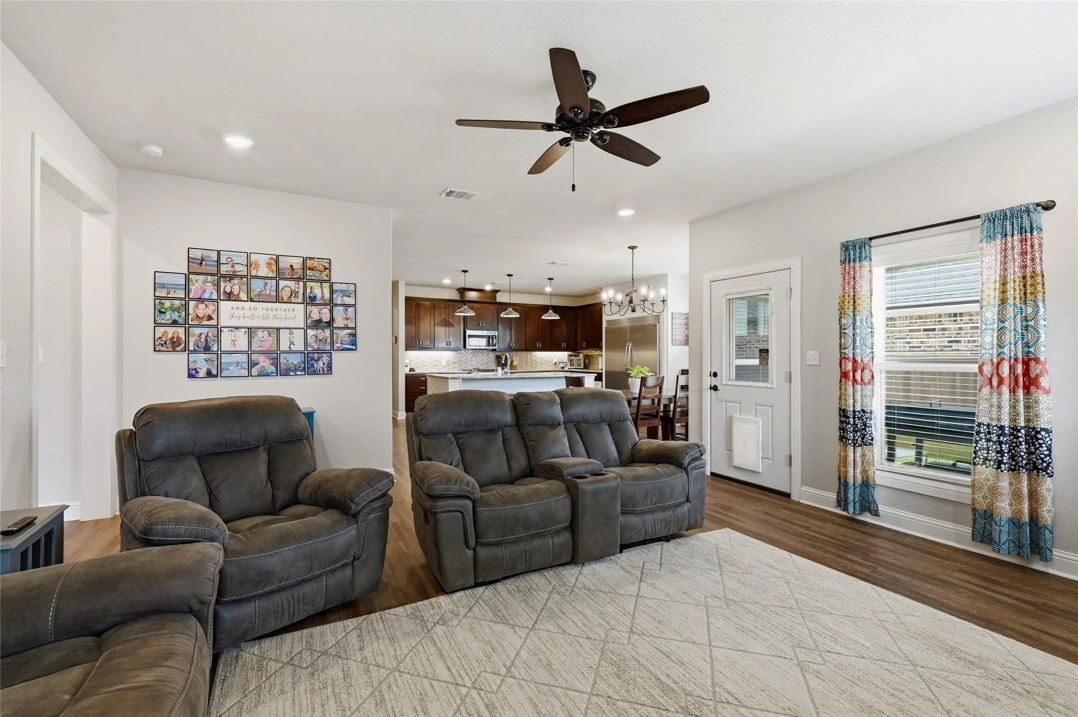 Large Living area with ample amounts of natural light