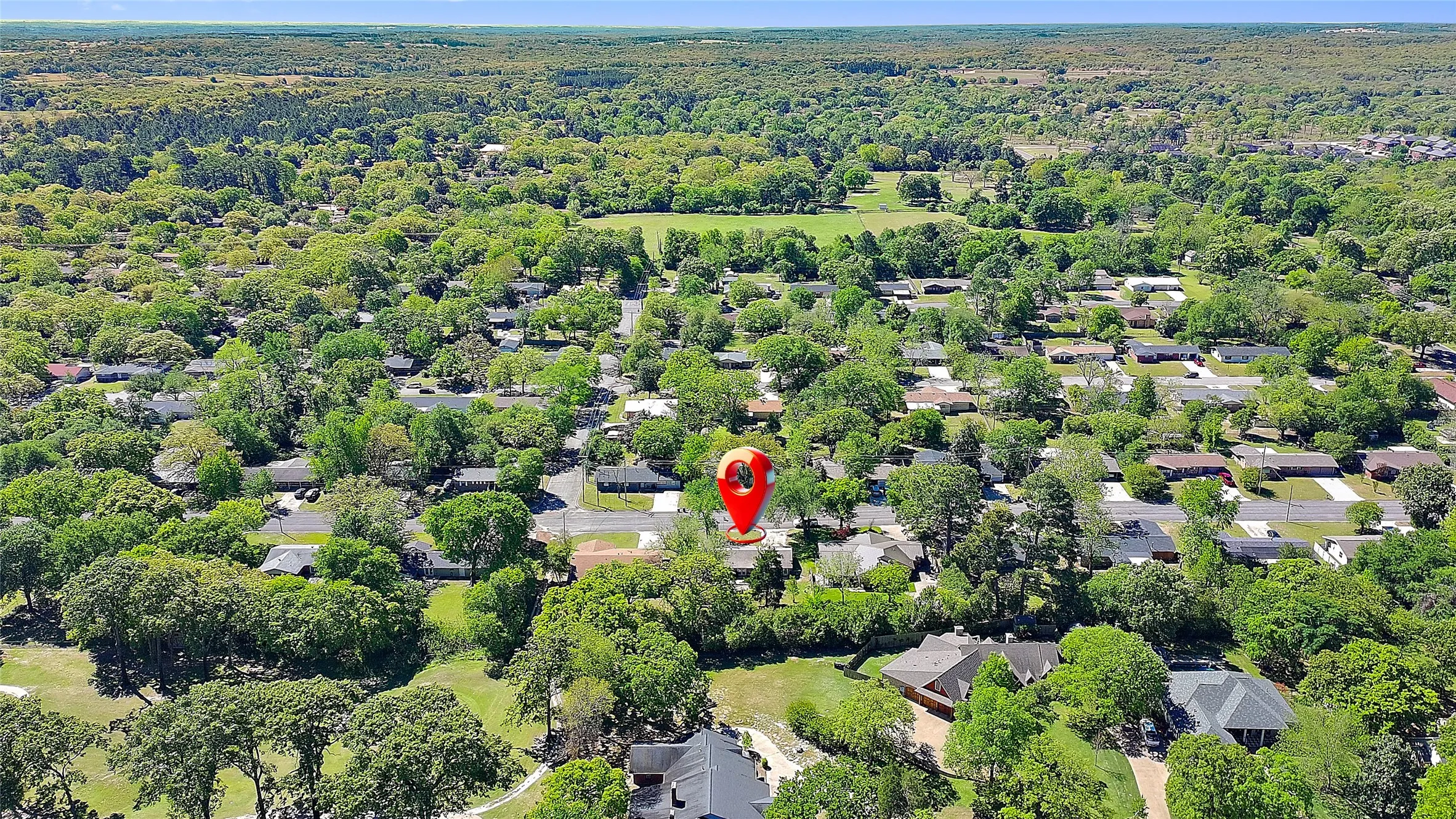Location of home and golf course