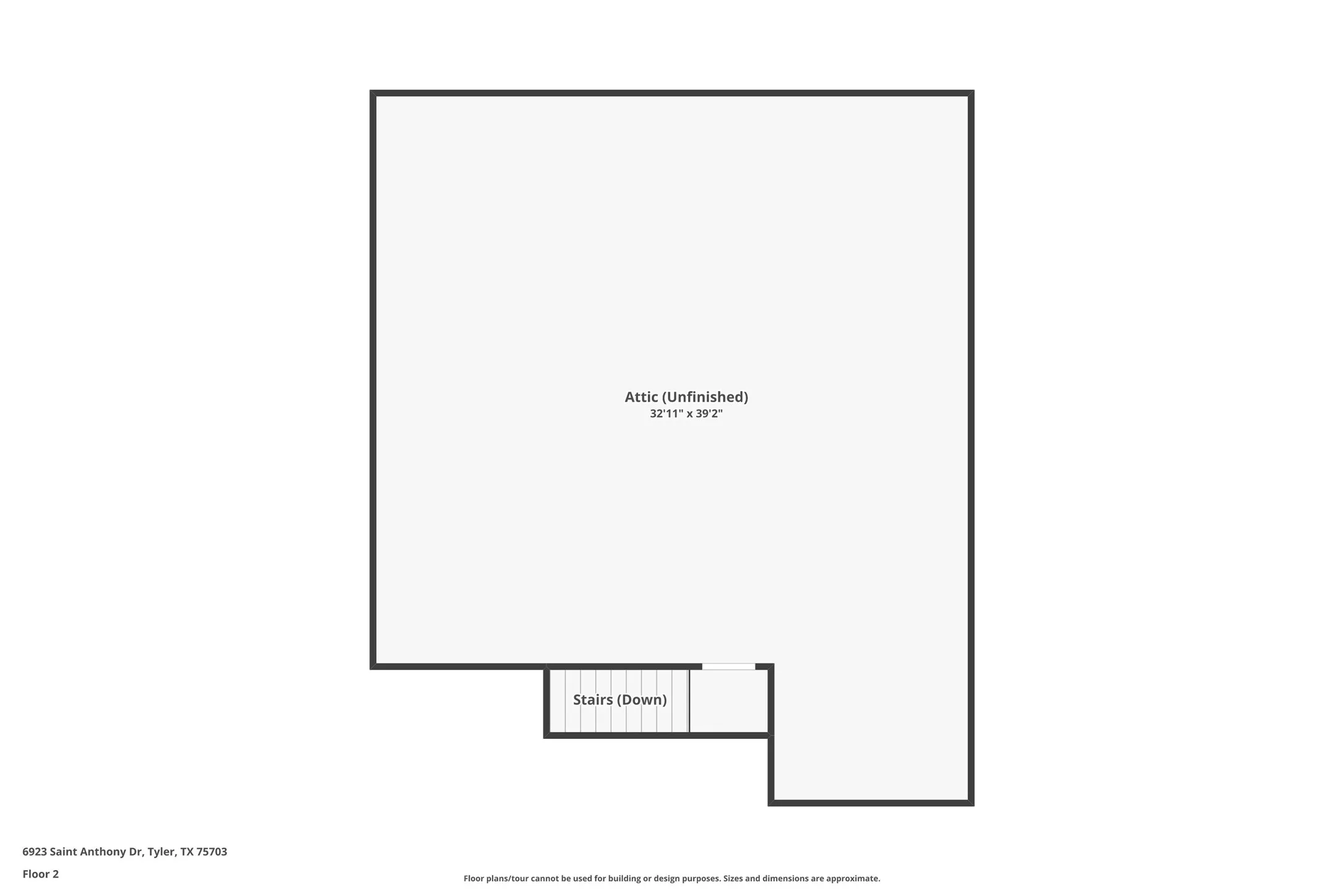 There is a bonus room above the garage that is walled off with a door and could potentially be converted into a office space, or media room. (according to seller attic is air conditioned) attic space is accessed by stairway inside garage.