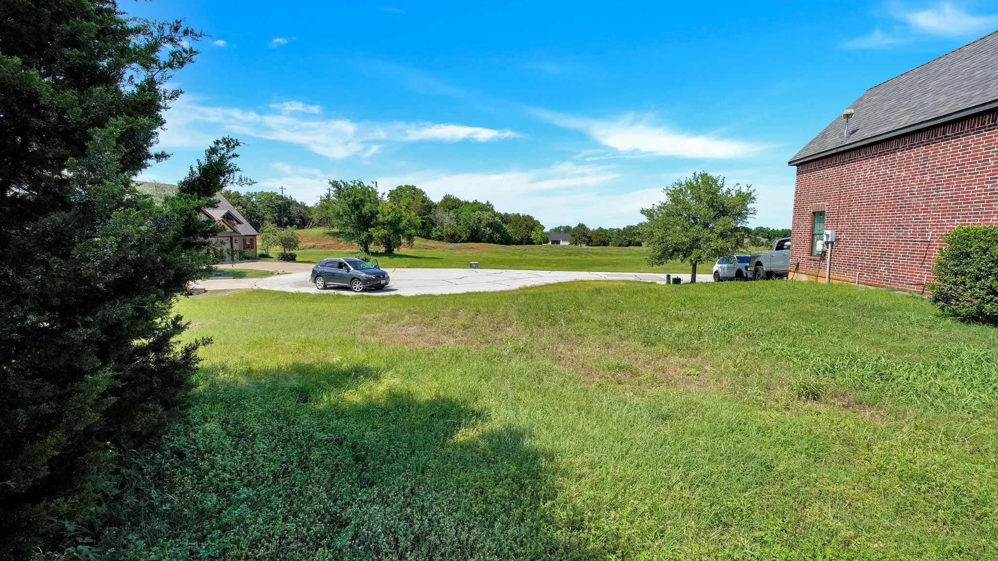 View of green lawn