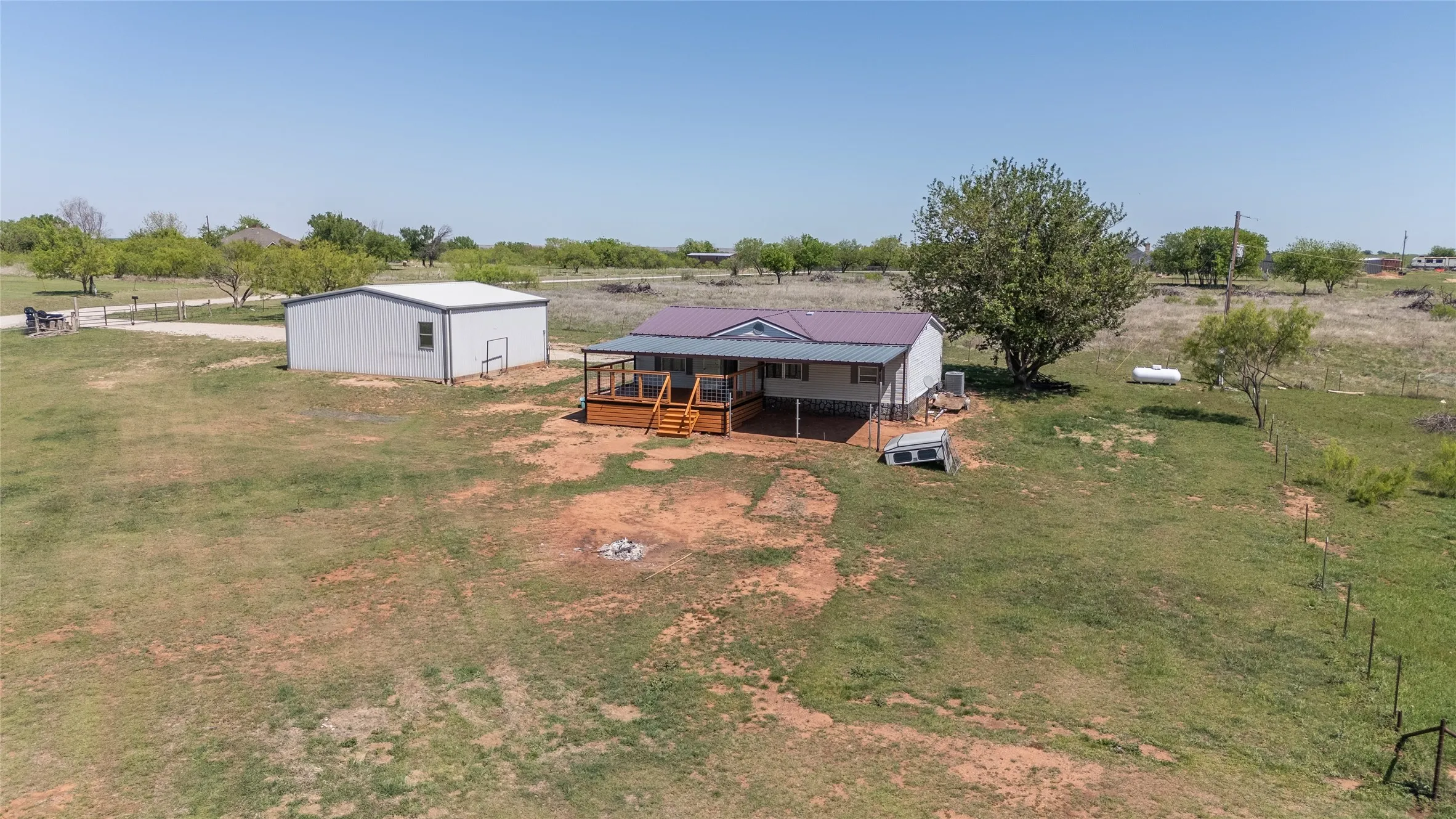View of Manufactured Home and shop