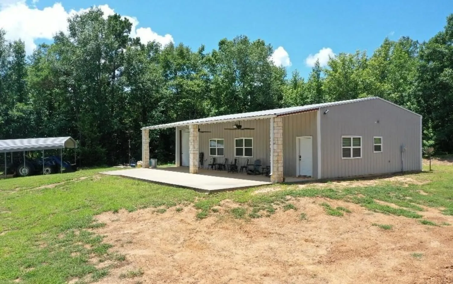 Single Family Residence For Sale in Morris County , 2409 County Road 2303, Lone Star, Texas 75668, 2 Bedrooms, 1 Bathroom, 2 Garage spaces, 1,225 Sqft, built in 2023, Preowned, Price $875,000, mls#21233581, Real Estate Agent in Lone Star, Homes For Sale in Morris county, Homes For Sale in Lone Star, Realtor in Lone Star Texas, Real Estate Brokerage Independent Realty Texas, Luminita Cordes Realtor