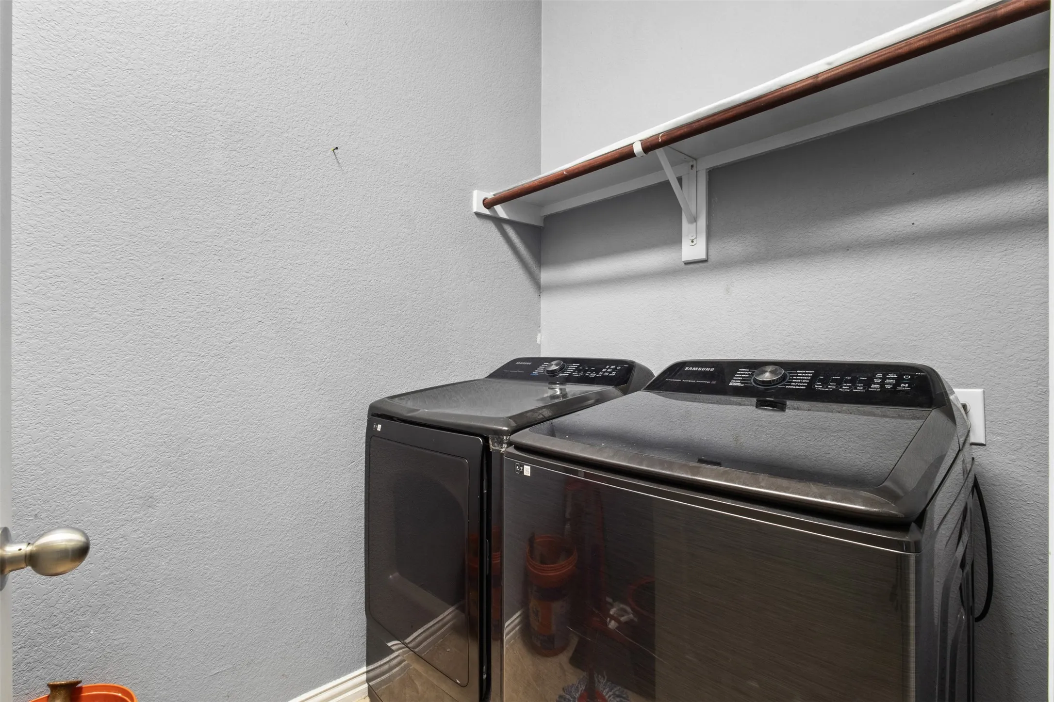 Laundry room comes with washer and dryer