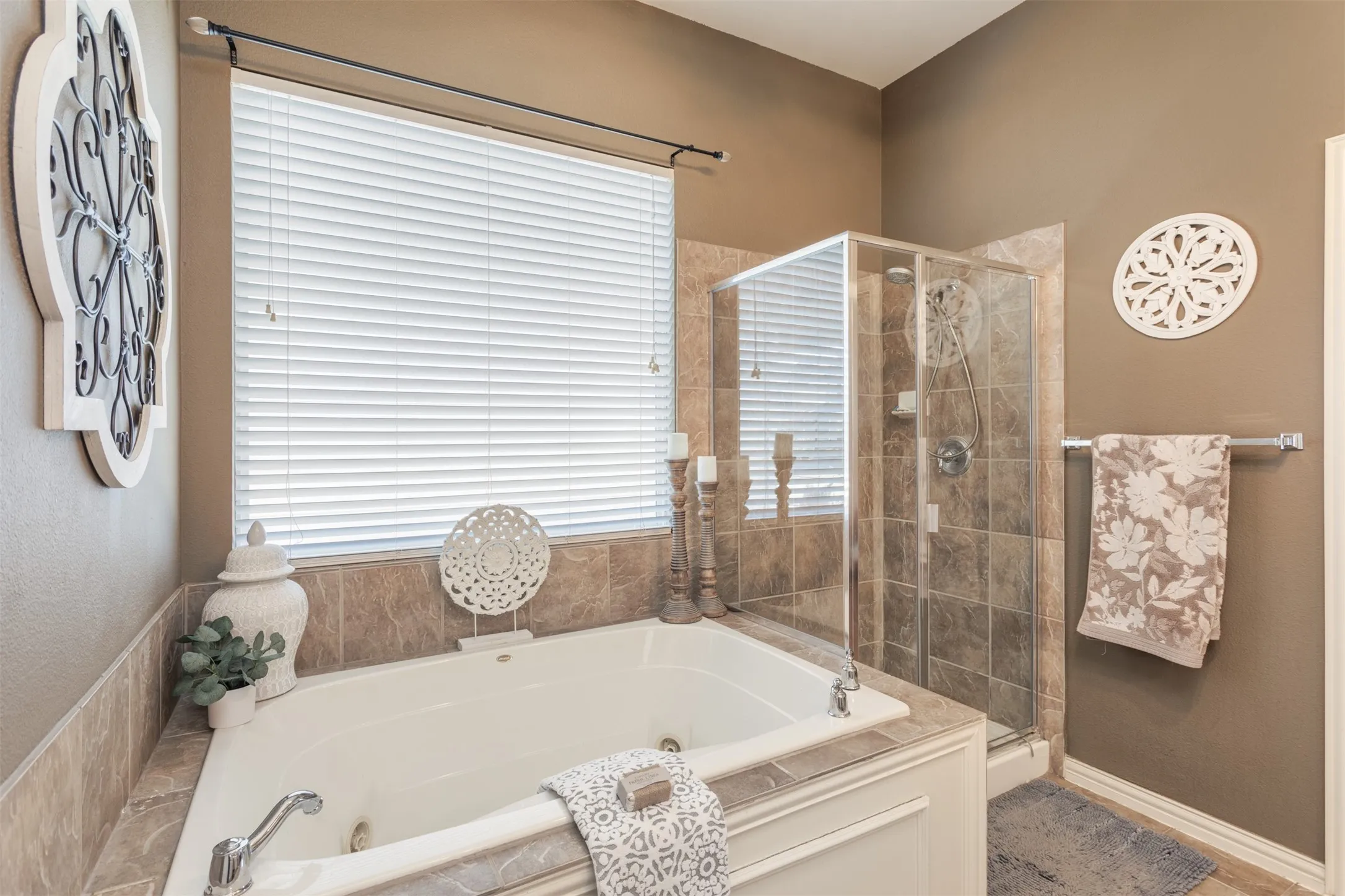 Relax and unwind in this fresh, clean space.