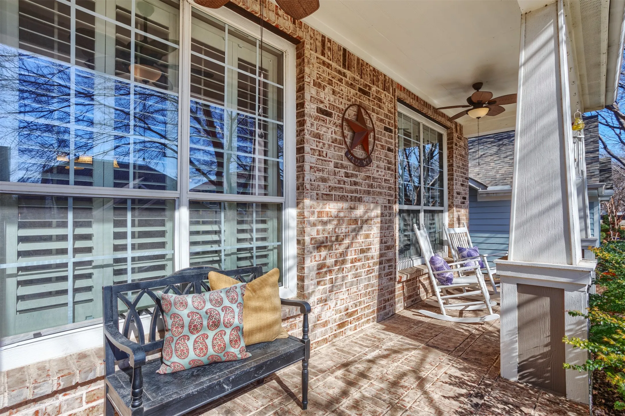 Enjoy a relaxing afternoon on the front porch and sip on some lemonade. A beautiful life!