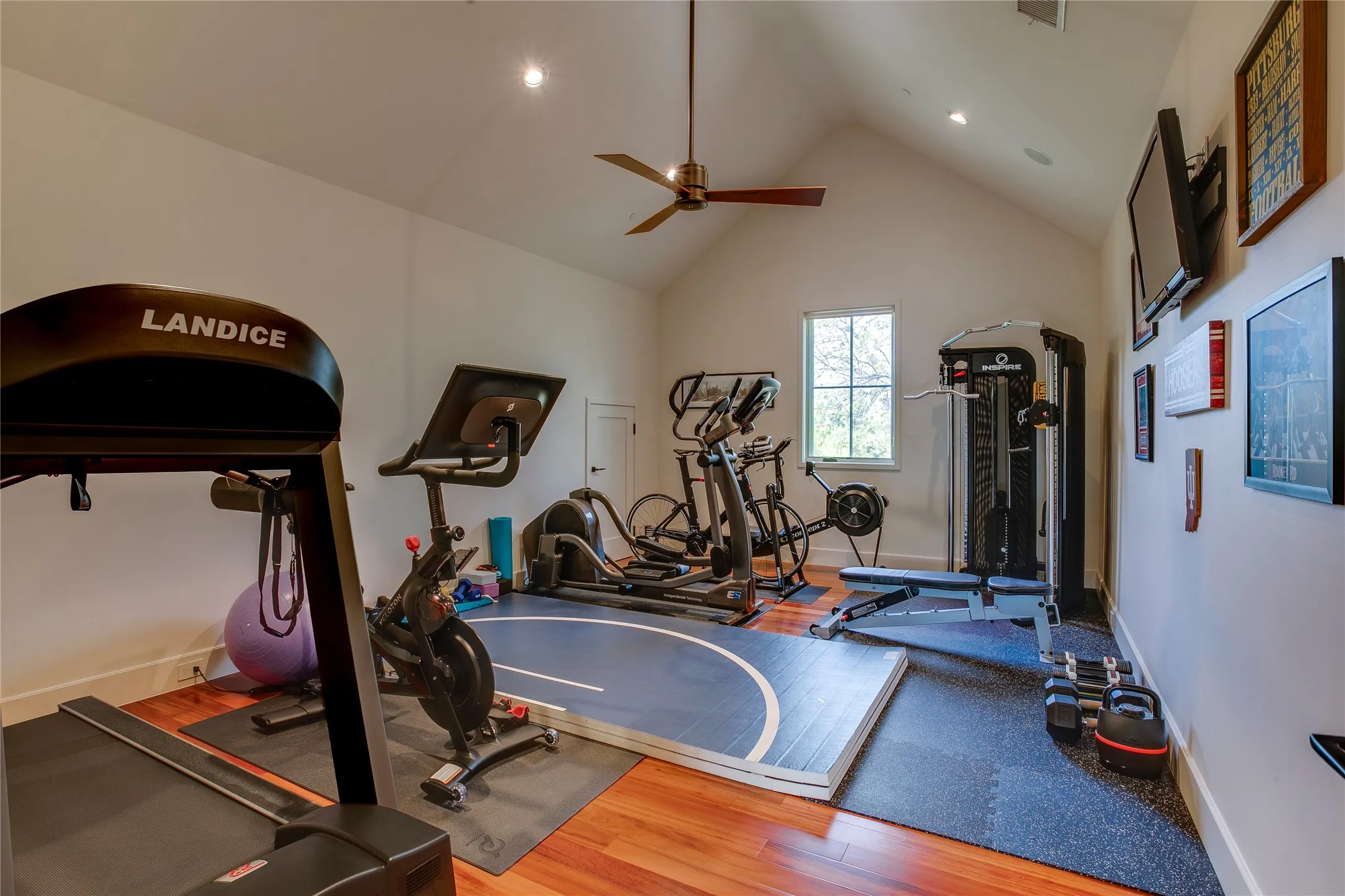 Upstairs gym located off the primary suite.
