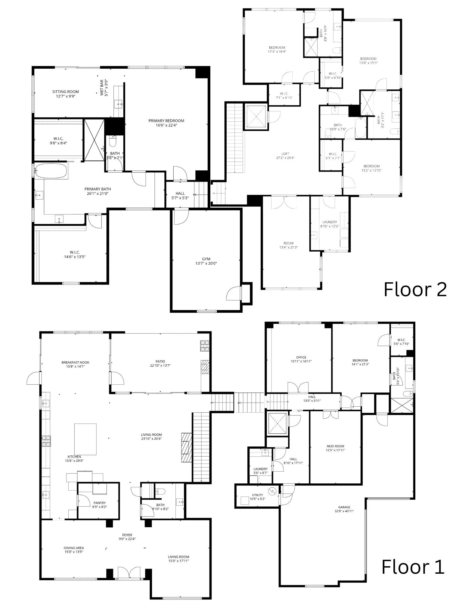 Spacious two story home located on a large .8 acre lot in Glen Abby.