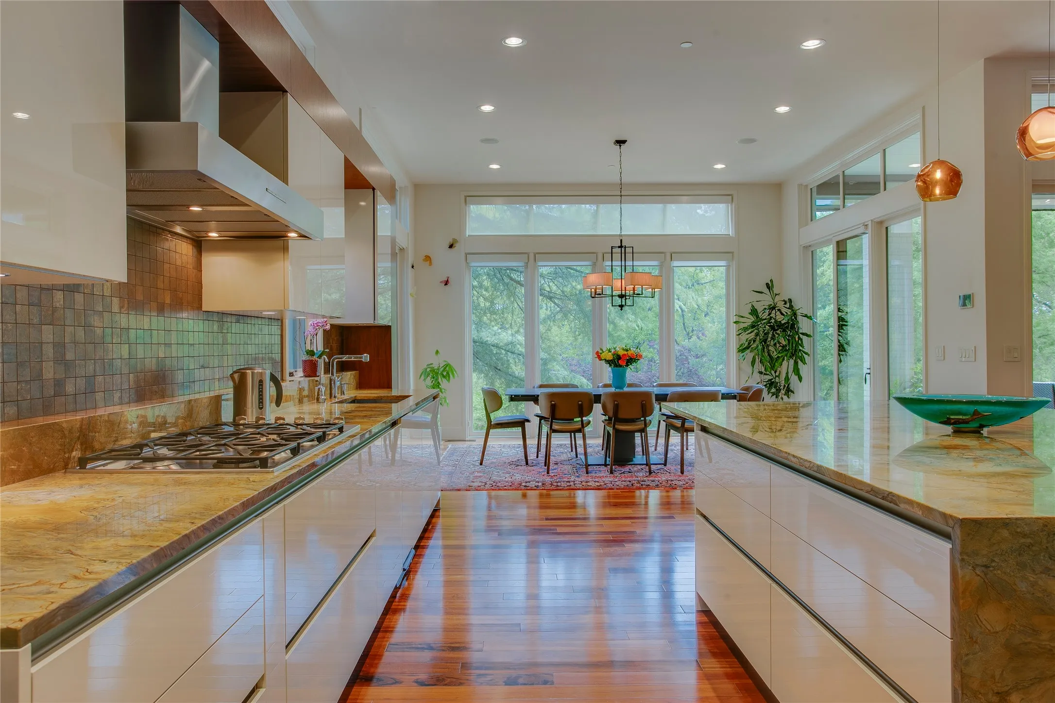 Designed with no details left out.  This amazing kitchen is a chef's dream .