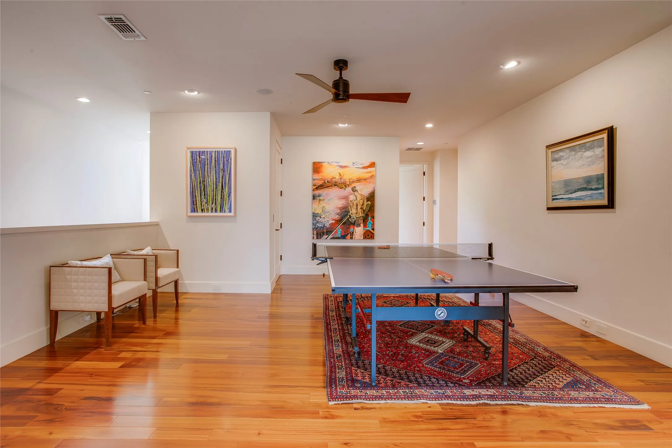 Game room located in the loft of the second floor.