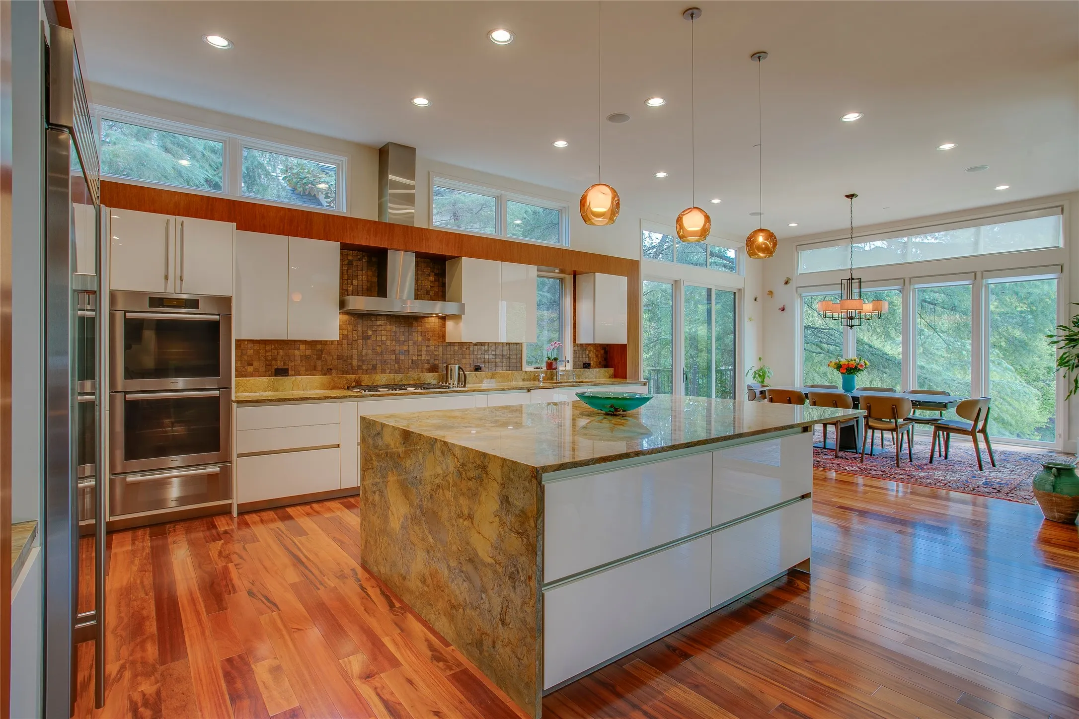 Cook's dream kitchen with Miele top of the line appliances and SieMatic German Cabinetry.
