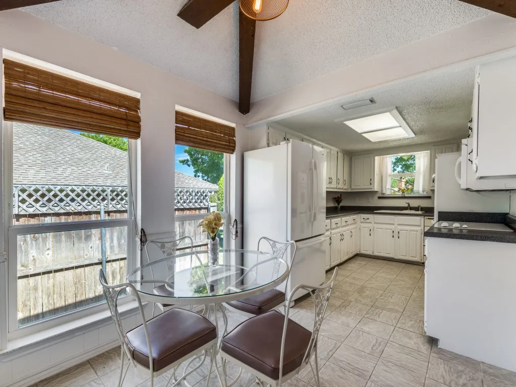 Two dining spaces offer great versatility.