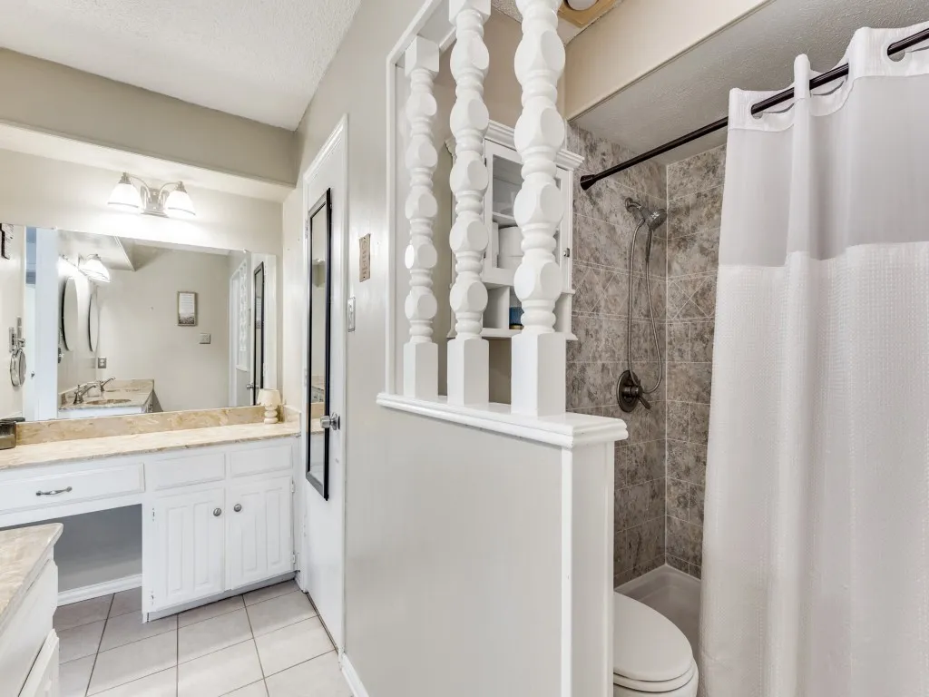 Spacious primary bathroom and walk-in closet