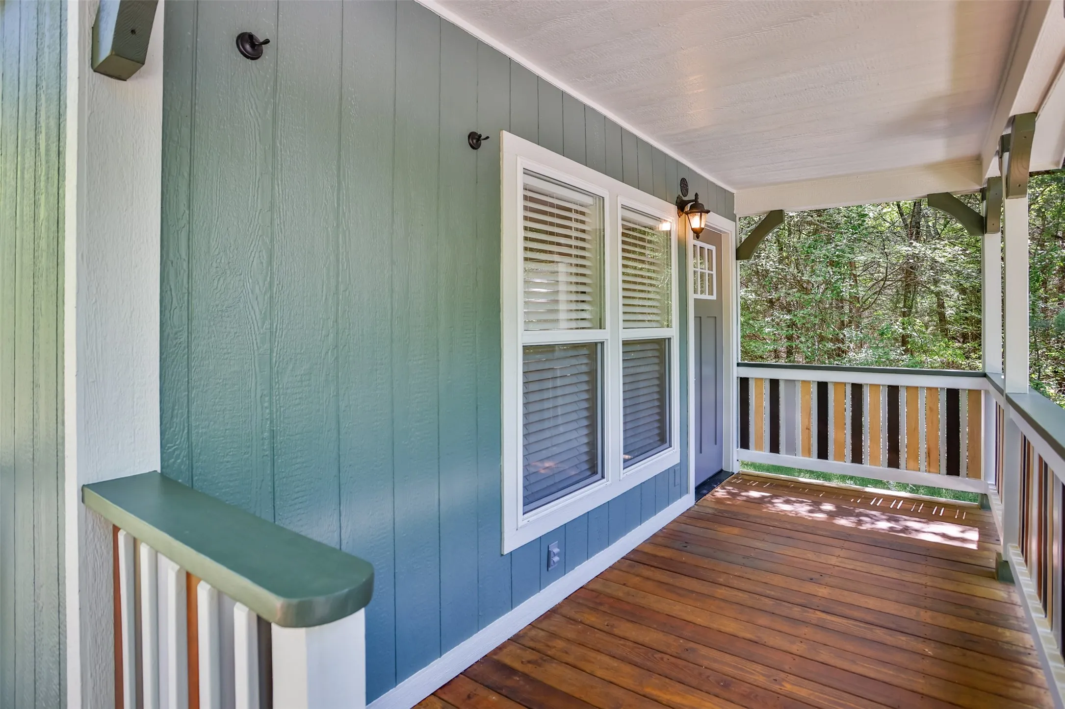 Front Stained Deck with custom railings