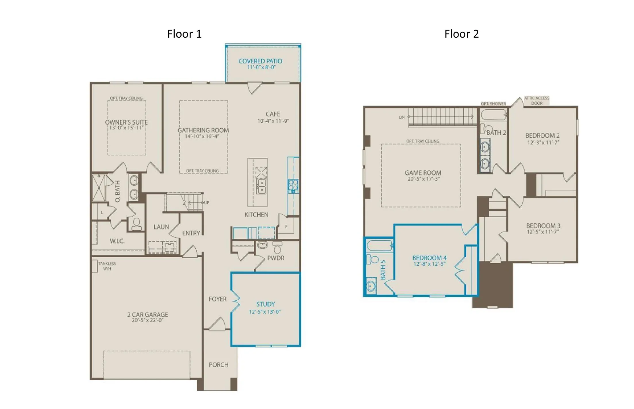 Built-in covered back patio