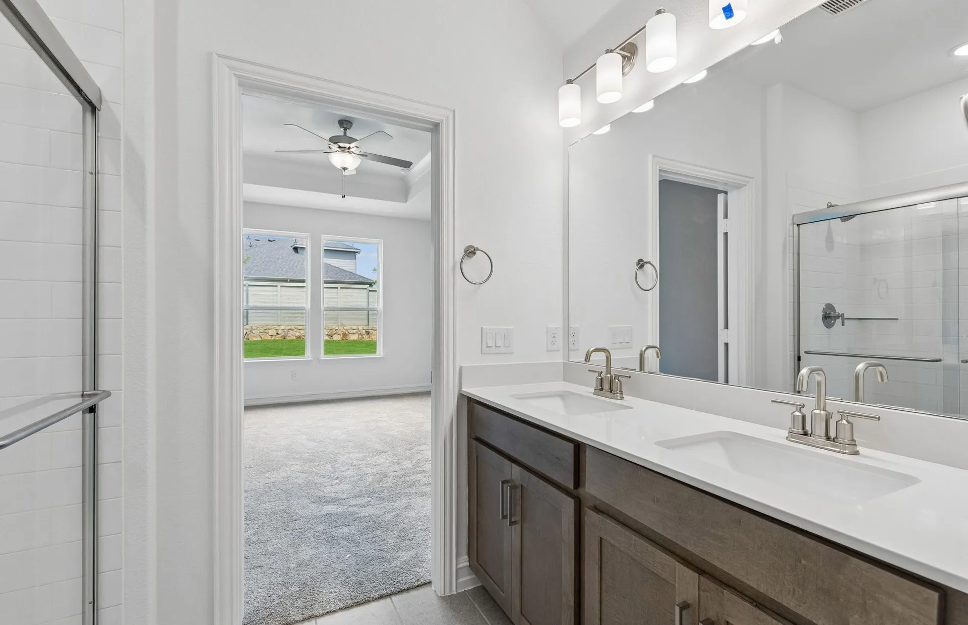 Owners bath with double vanity