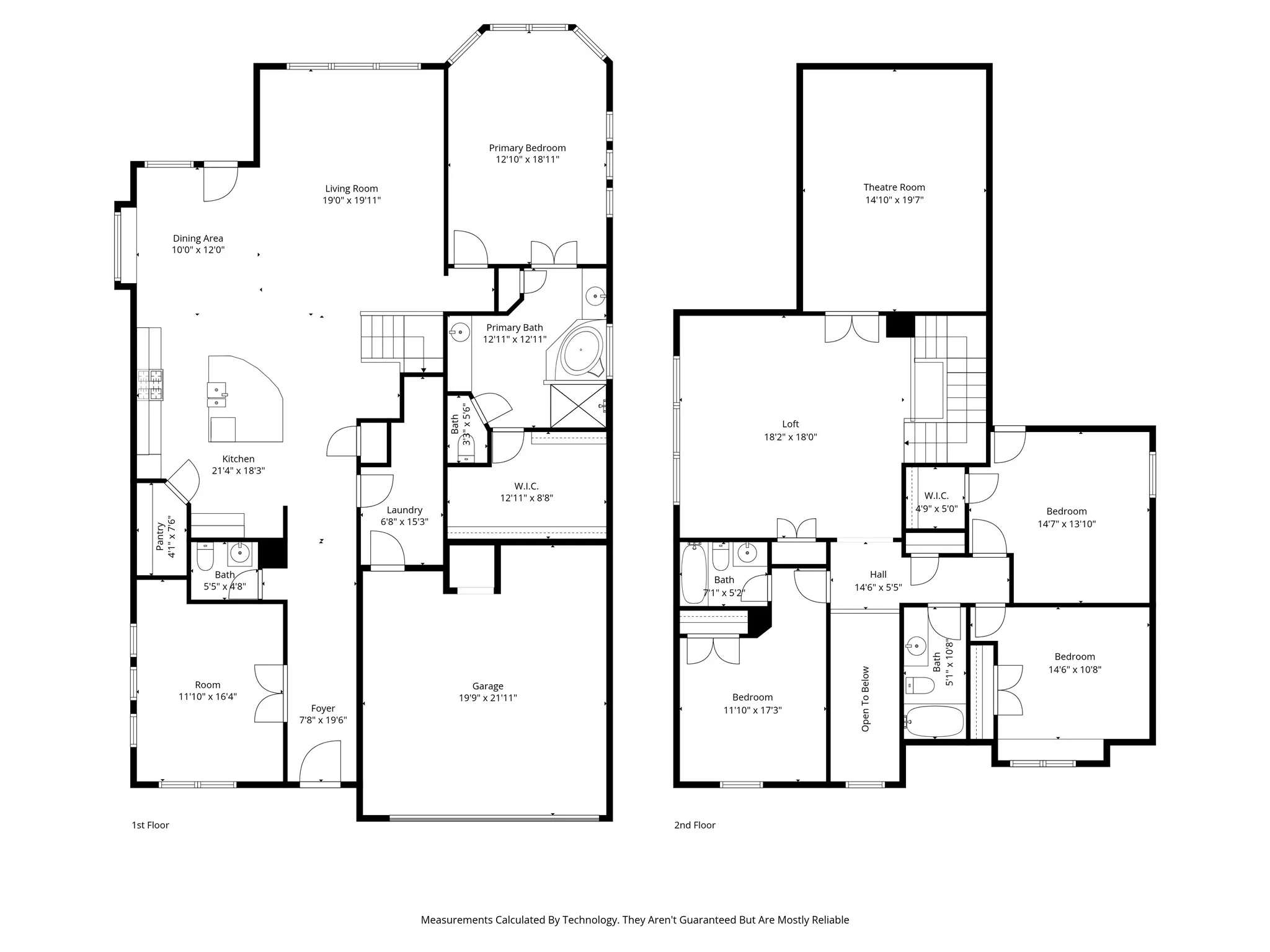 View of floor plan / room layout